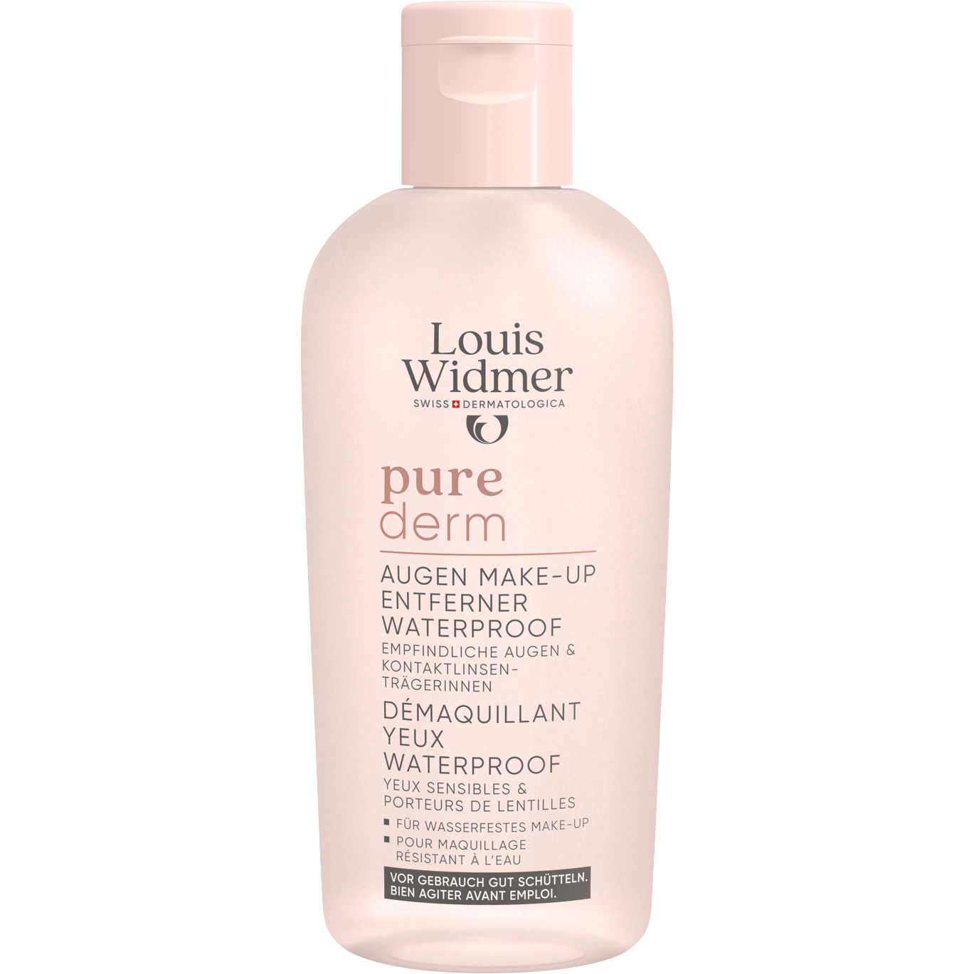 Louis Widmer Purederm Make-up Reiniging Waterproof Zonder Parfum 100 ML