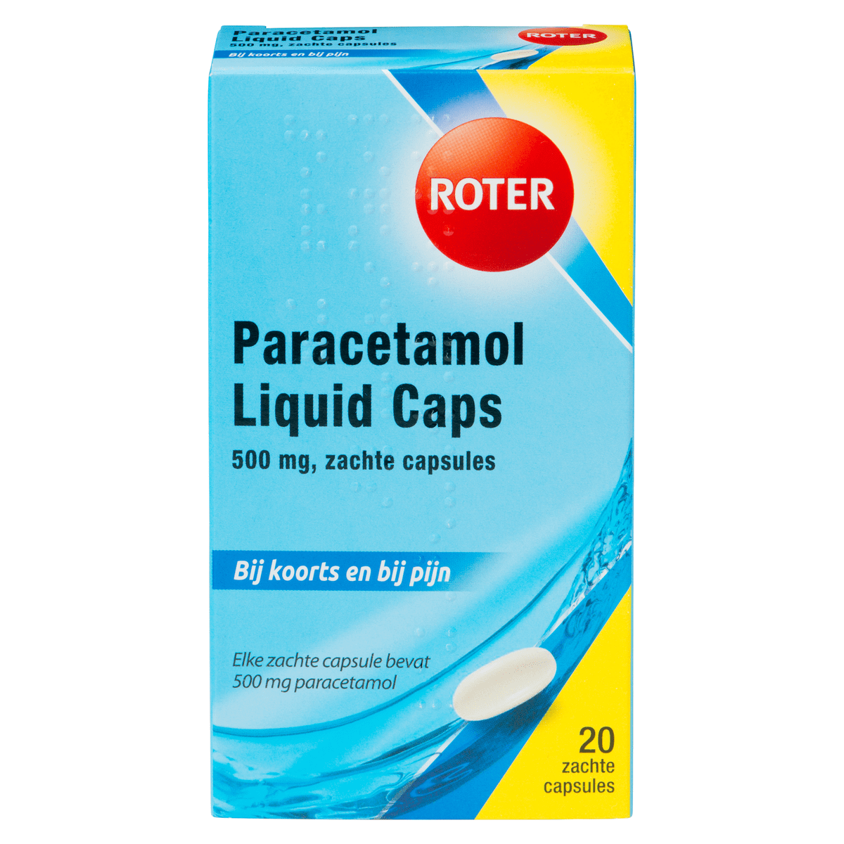Roter Paracetamol Liquid Caps 500 mg 20 tabletten 20 EA Etos