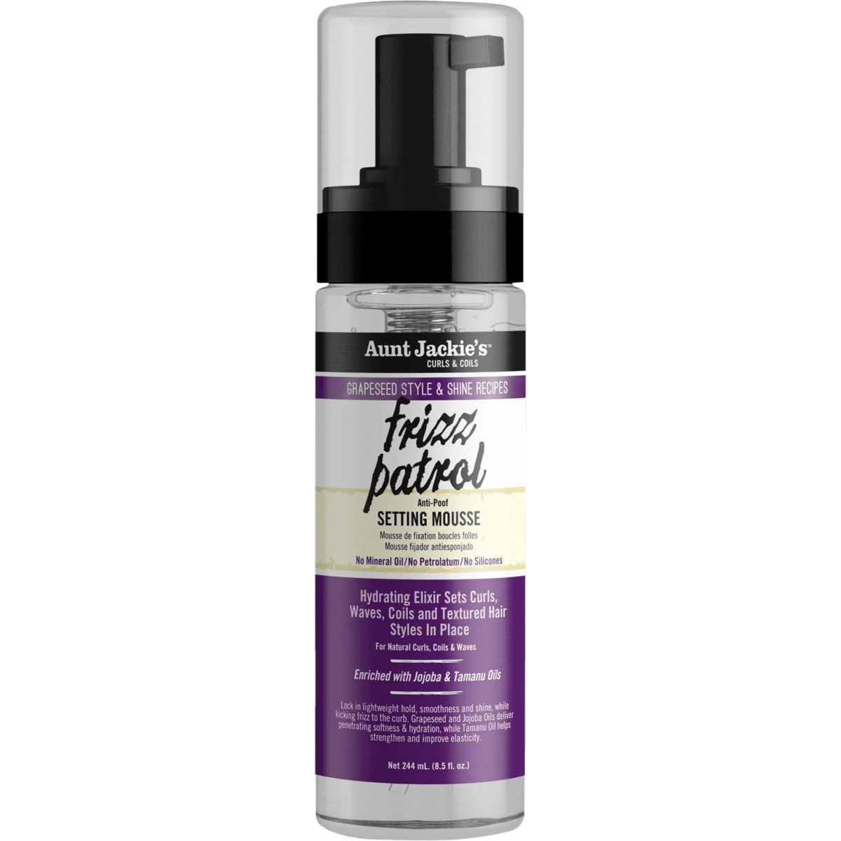 Aunt Jackie's Frizz Patrol Setting Mousse 244 ML