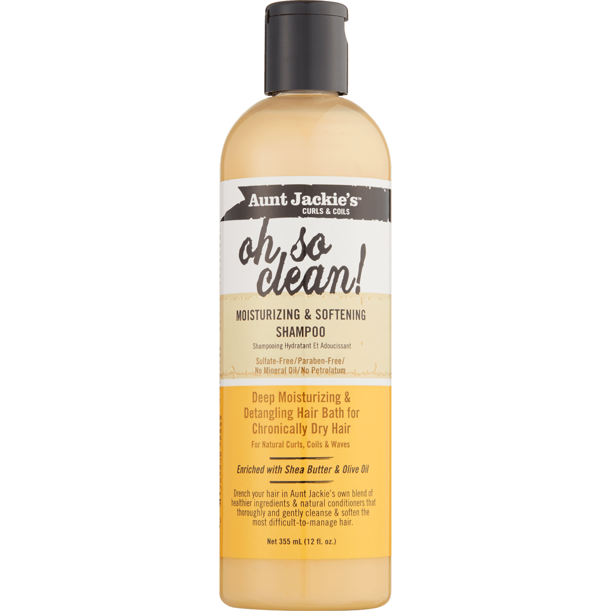Aunt Jackie's Curls and Coils Oh So Clean Shampoo 355 ml