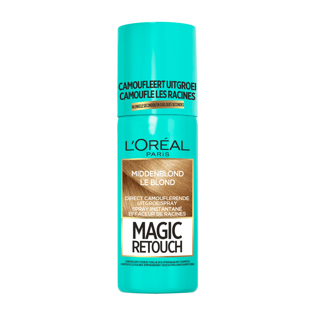 L'Oréal Paris Magic Retouch Camouflerende Uitgroeispray 5 Middenblond 75 ML