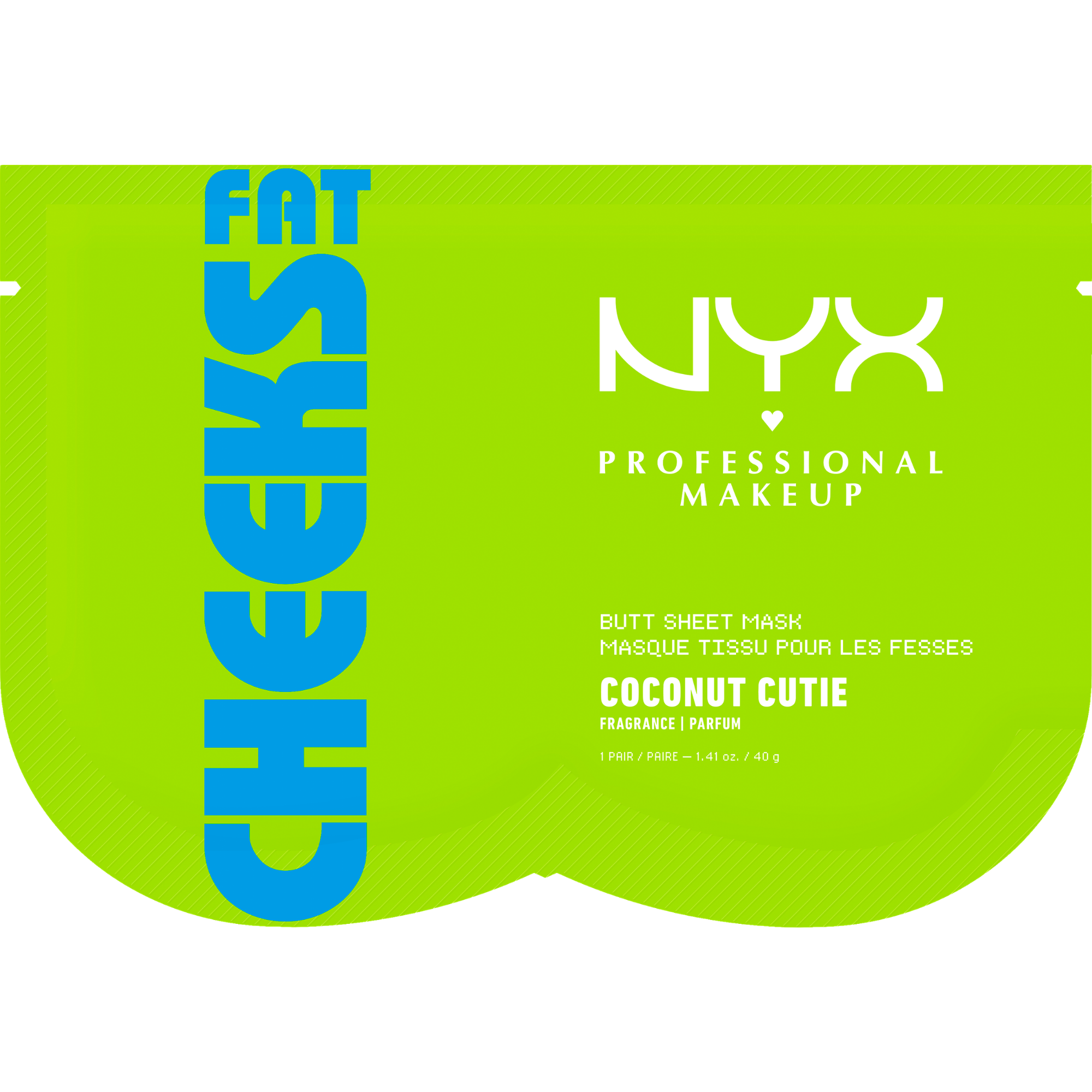 NYX Professional Makeup Fat Cheeks Butt Sheet Mask 1 Stuk