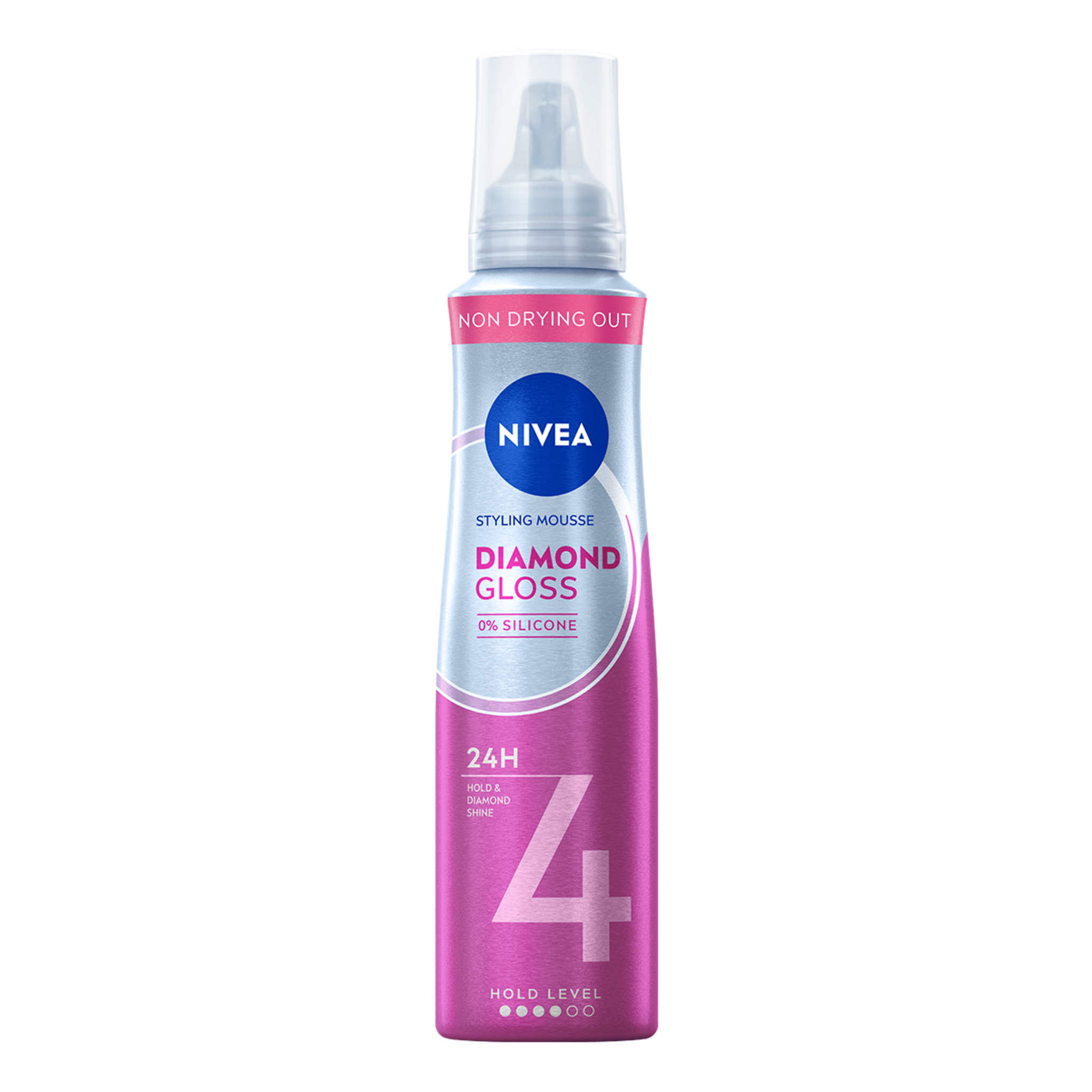 NIVEA Diamond Gloss Care Styling Mousse Extra Sterk 150 ML