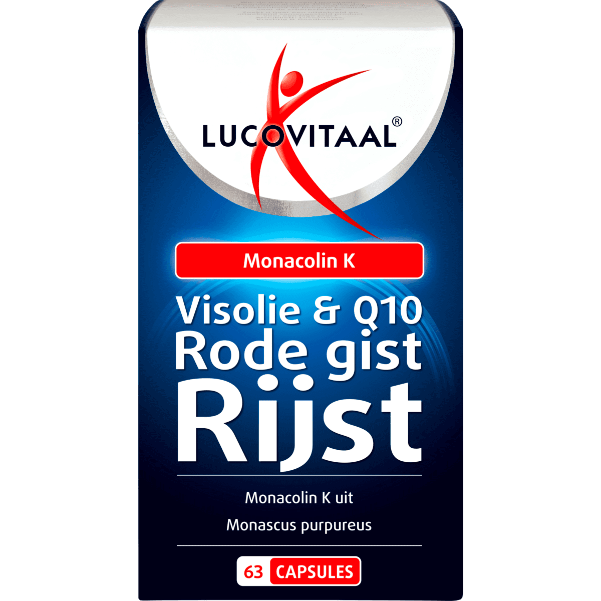 Lucovitaal Visolie & Q10 Rode Gist Rijst Capsules 63 stuks
