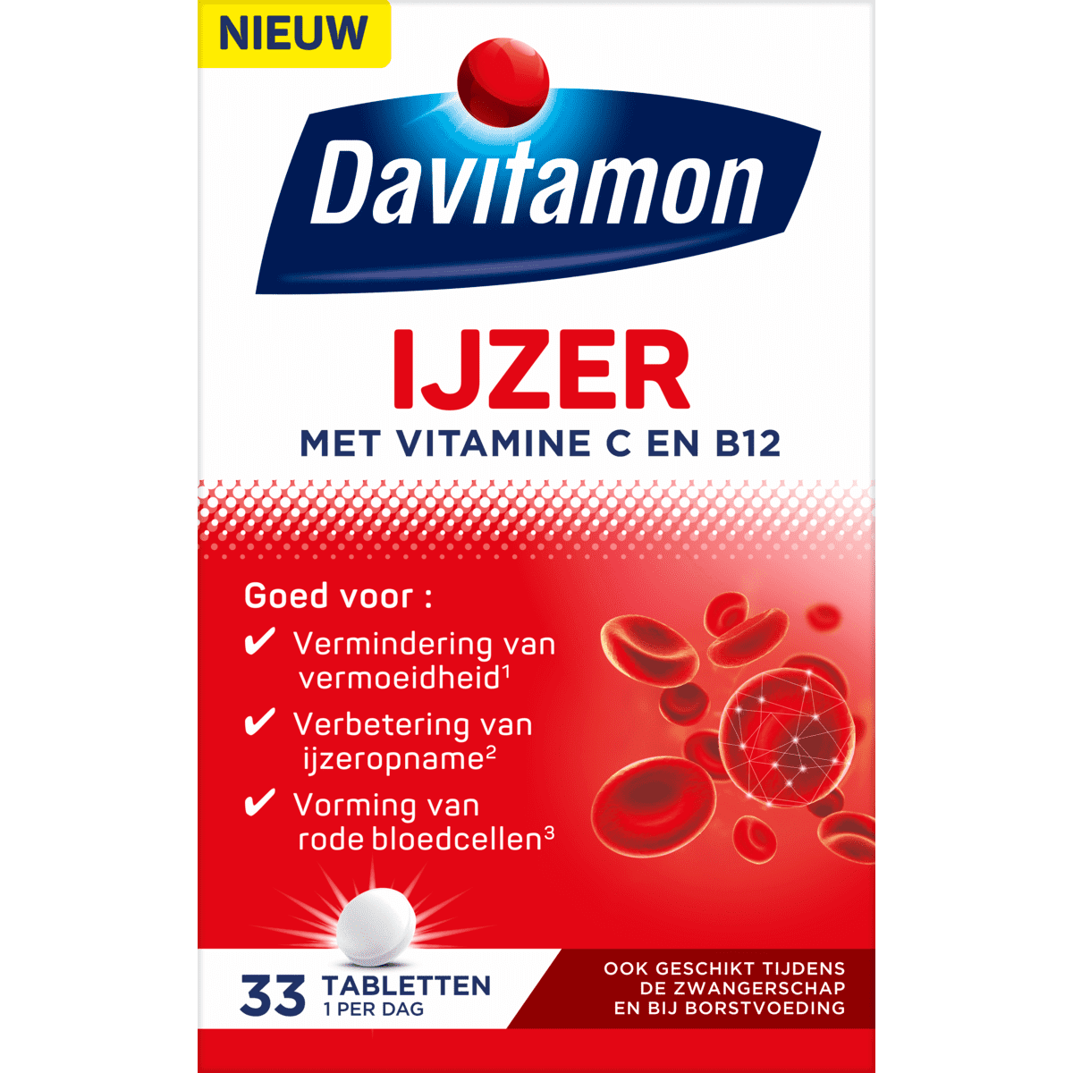 Omgekeerde Amuseren Figuur Davitamon Ijzer Vit C & B12 33 EA | Etos