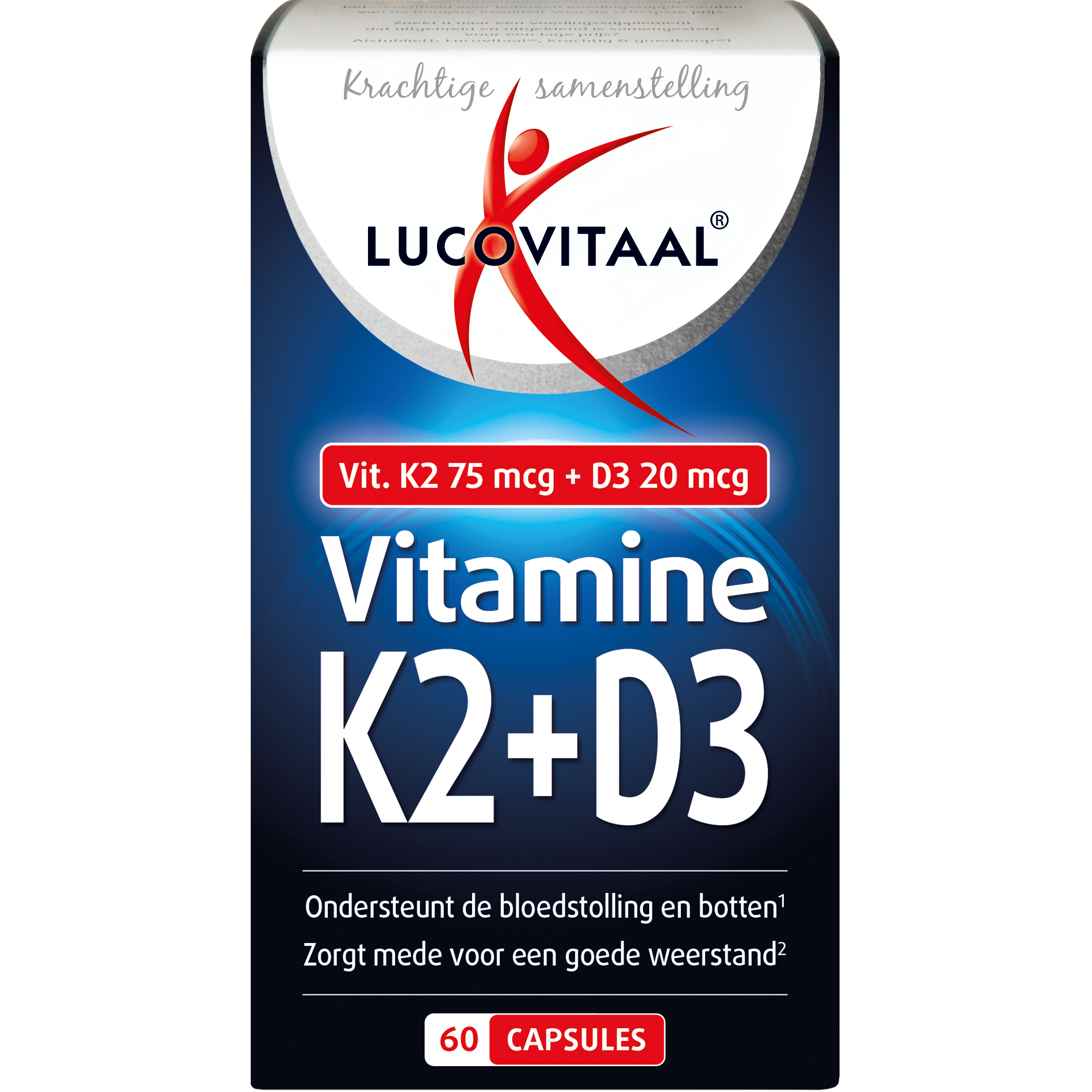 Lucovitaal Vitamine K2 + D3 Capsules 60 stuks