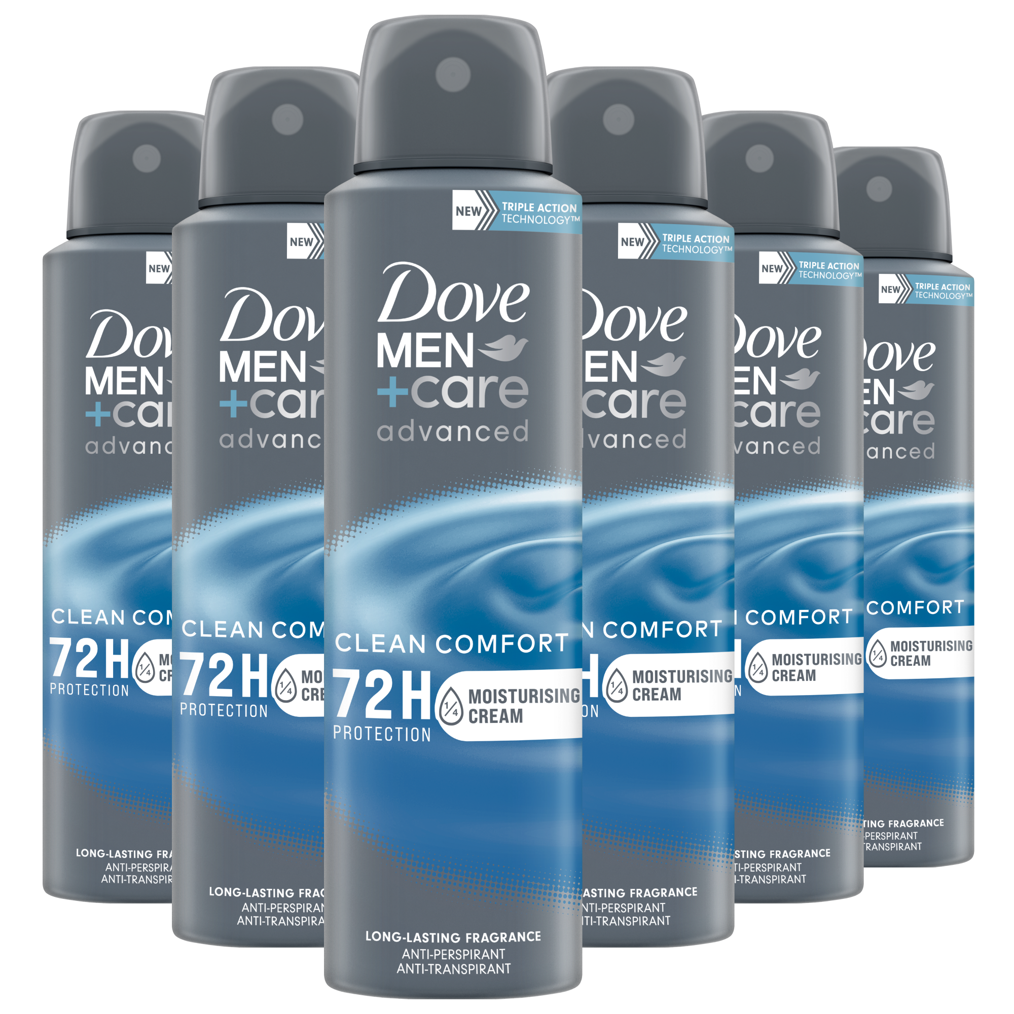 Dove Men+Care Clean Comfort Deodorant Spray 150 ML Multipack 6 stuks