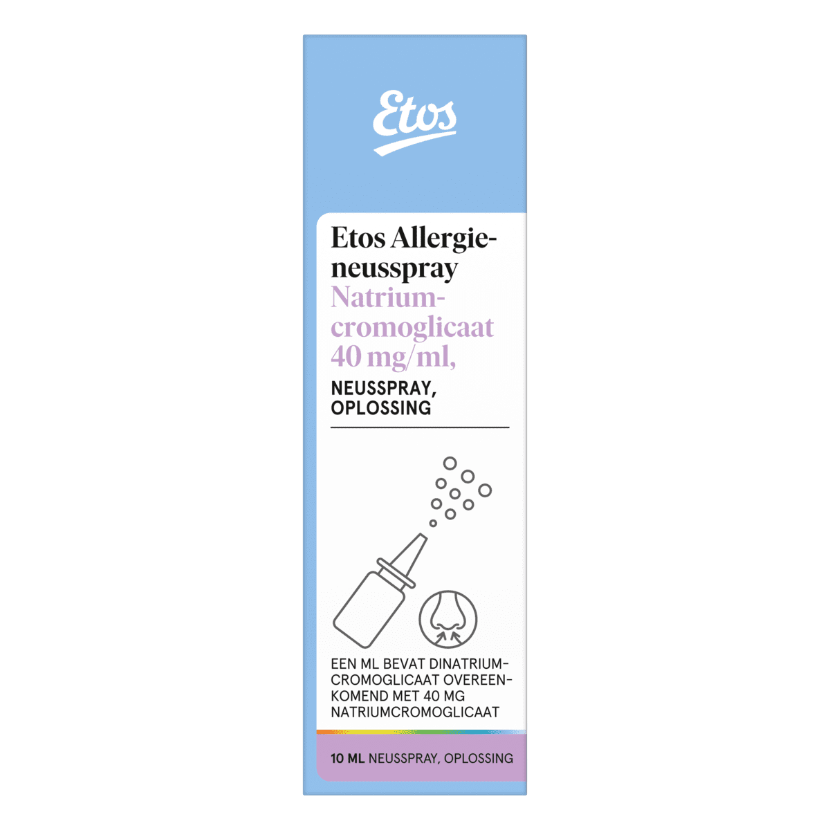 Etos Allergie Neusspray Natriumcromoglicaat 40 MG/ML 10 ML