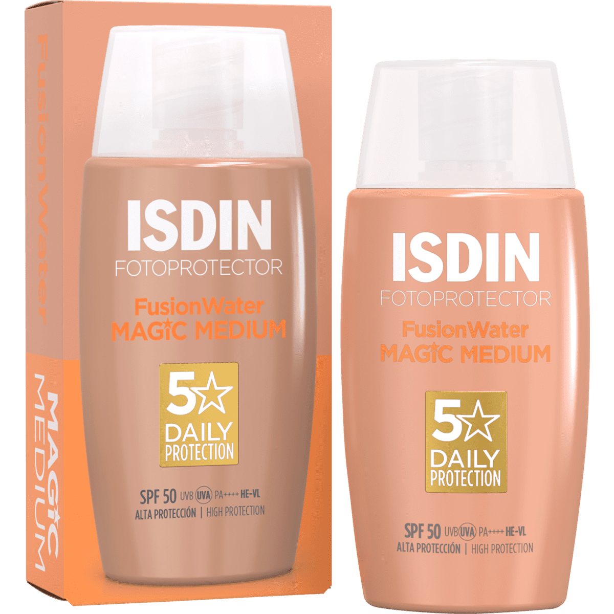 ISDIN Fusion Water Color Zonnebrand Gezicht Medium SPF50 50 ML