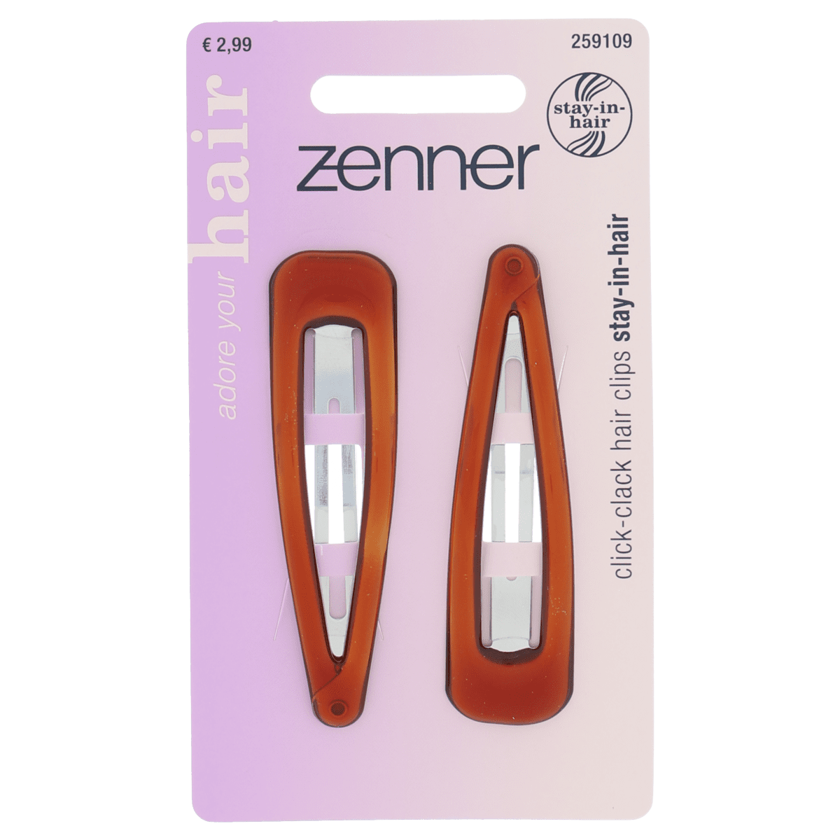 Zenner Klik-klak haarspeld kids 2x stay-in-hair