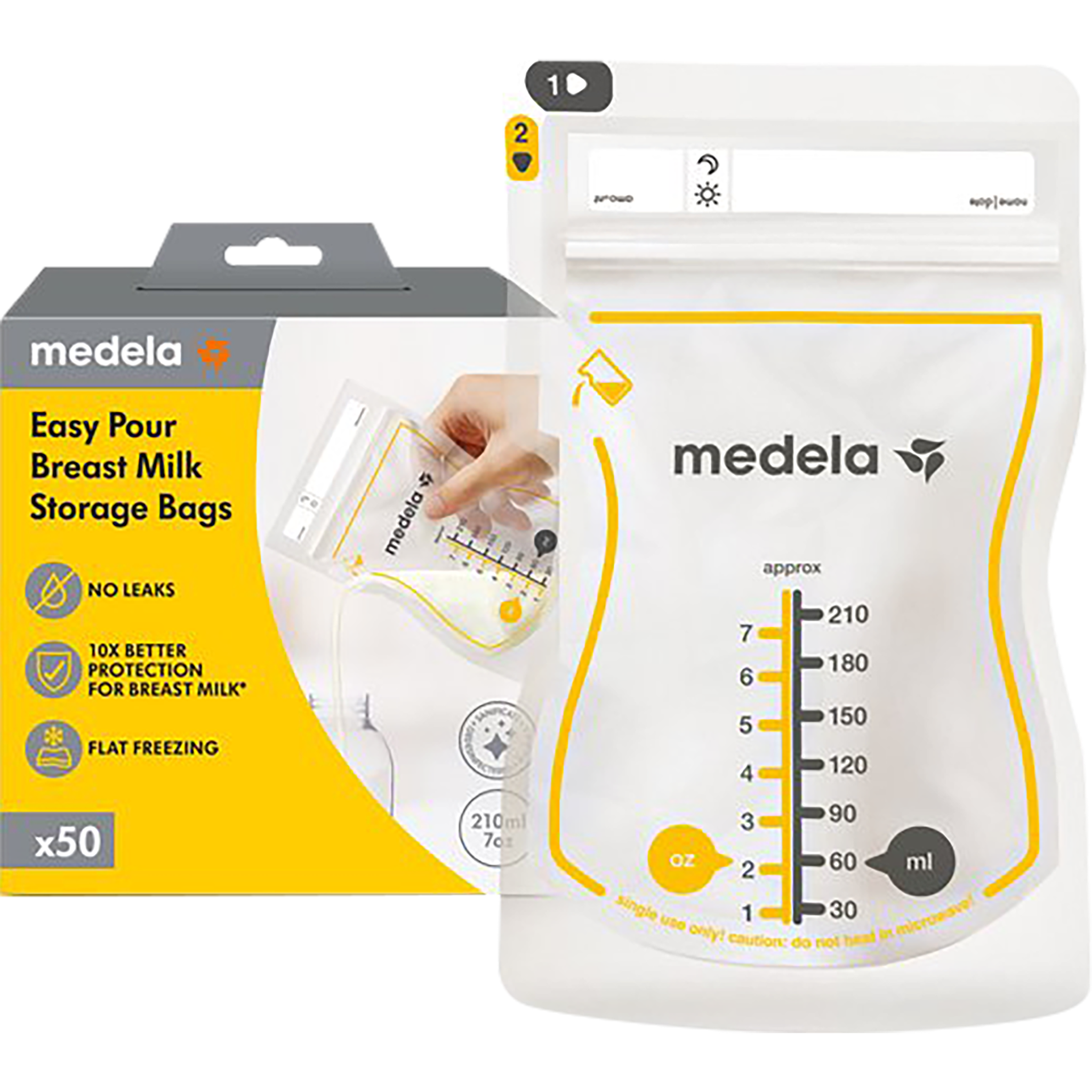 Medela Moedermelkbewaarzakjes met schenktuit 50 stuks