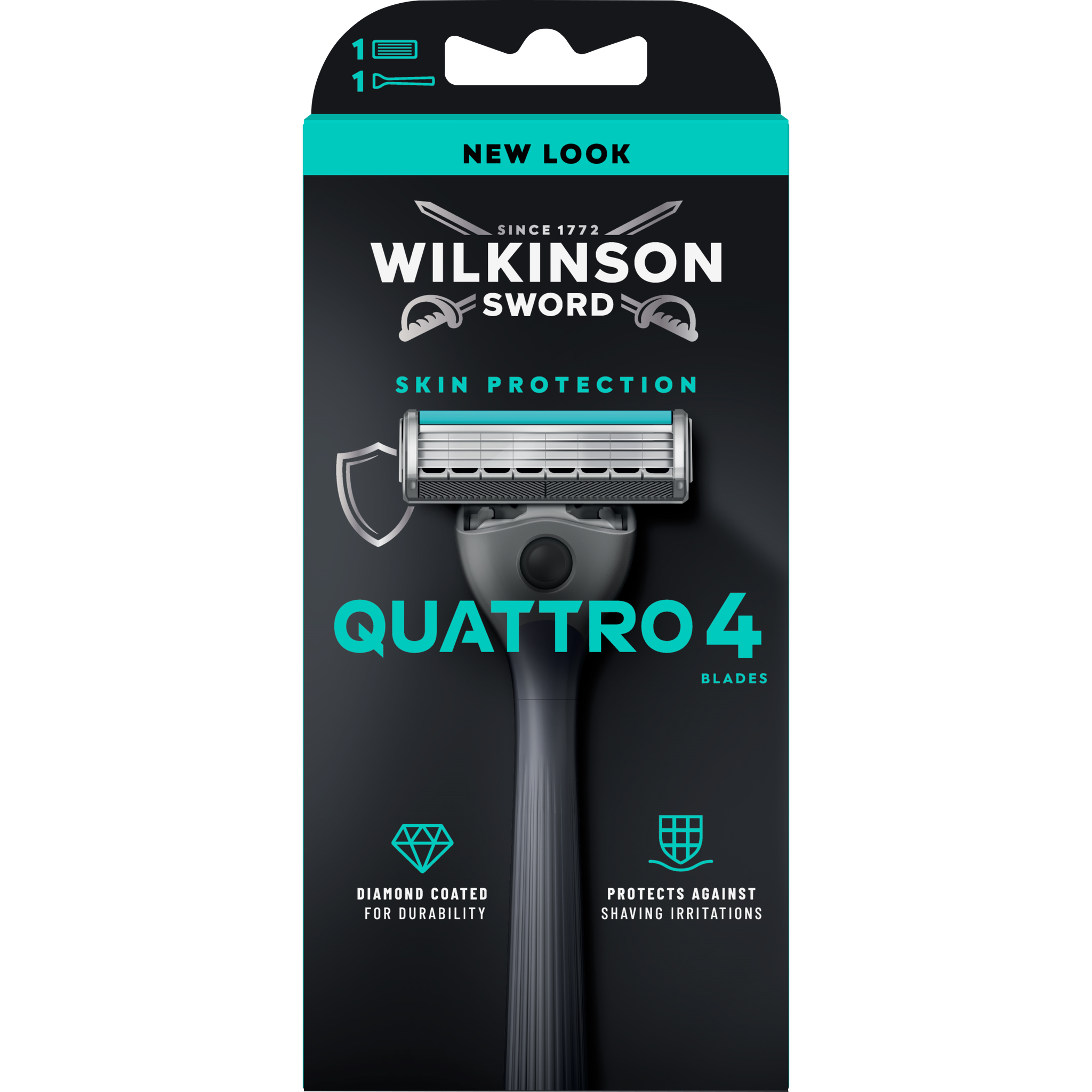 Wilkinson Sword Quattro Scheersysteem 1 stuk