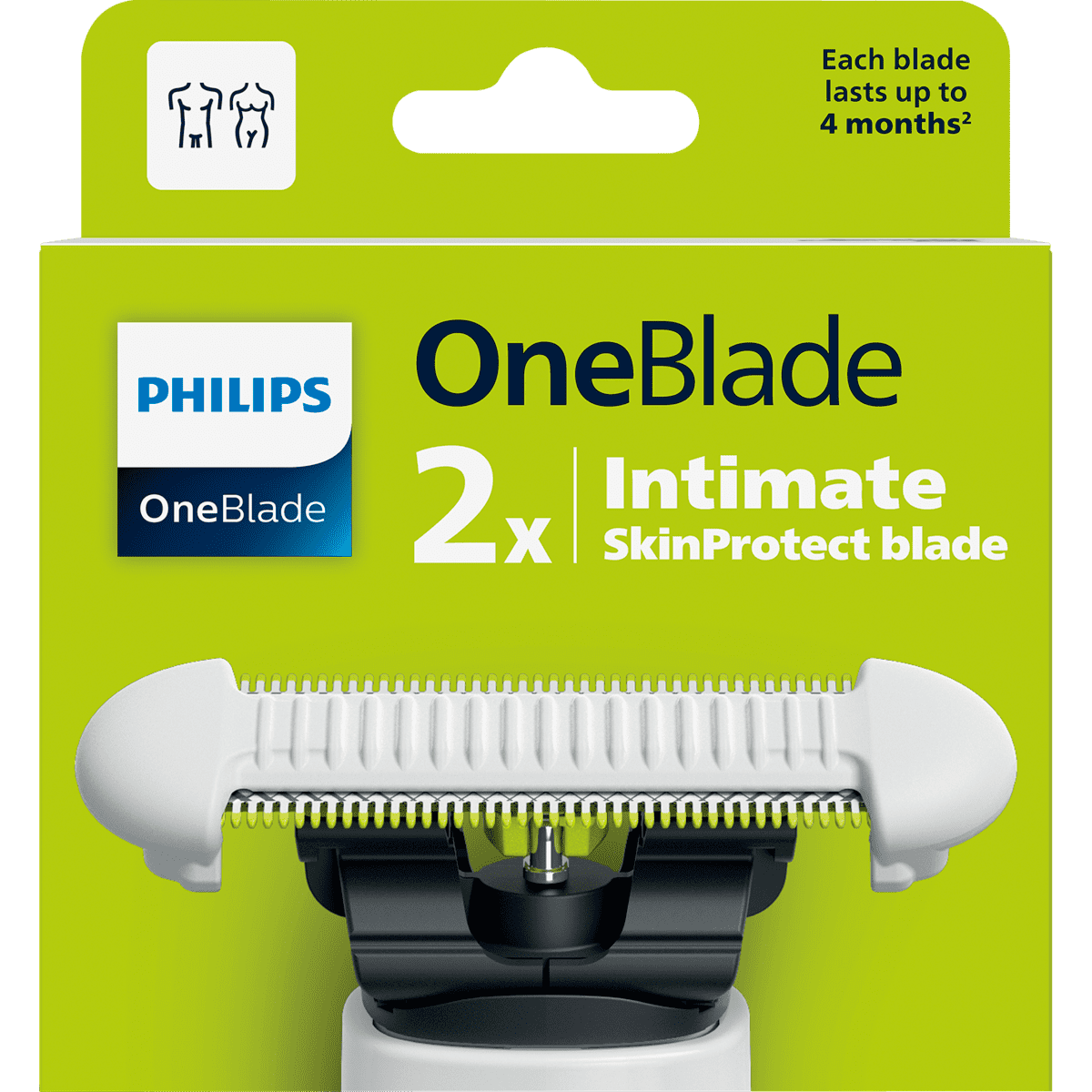 Philips OneBlade Intimate Female Navulmesjes QP229/52 2 stuks