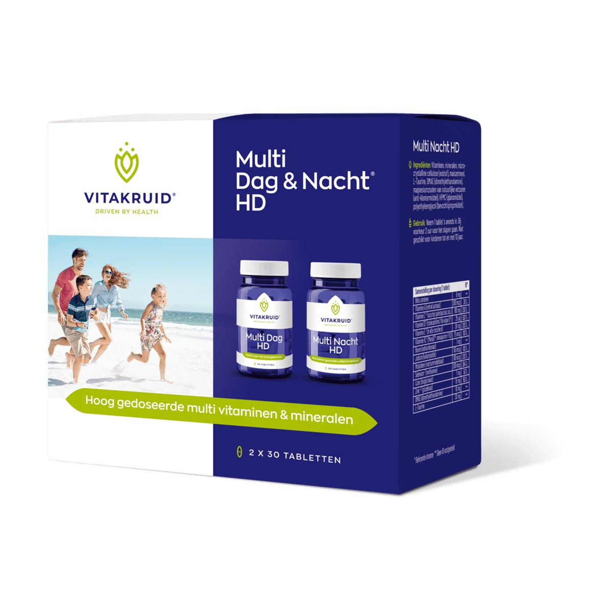 Vitakruid Multi Dag & Nacht HD Tabletten 2 x 30 stuks