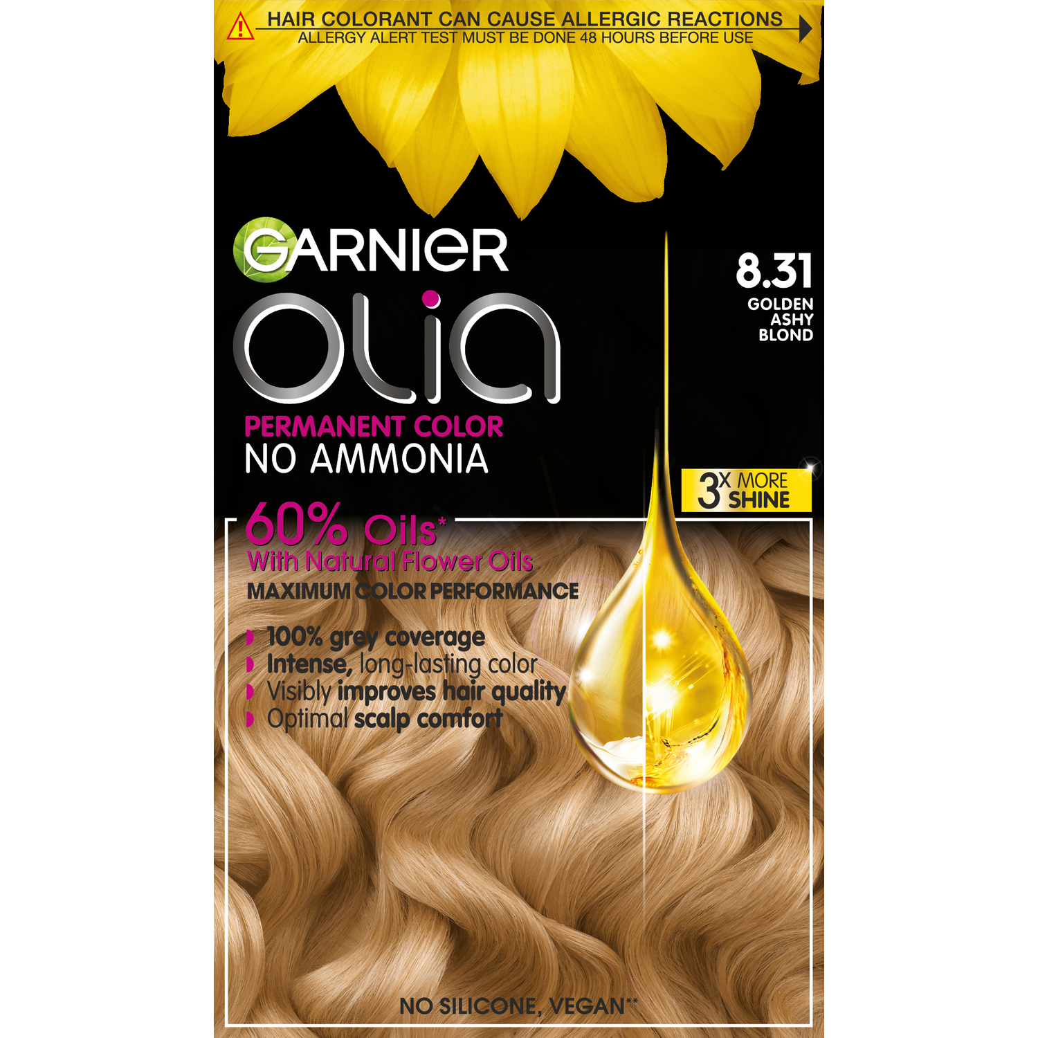Garnier Olia Goud Asblond 8.31 Permanent Zonder Ammoniak
