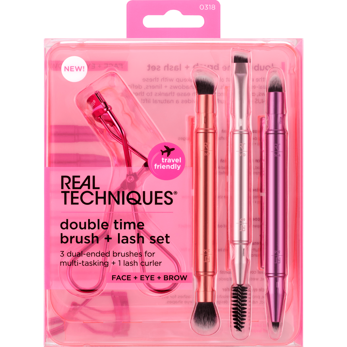 Real Techniques Double Time Brush + Lash Set