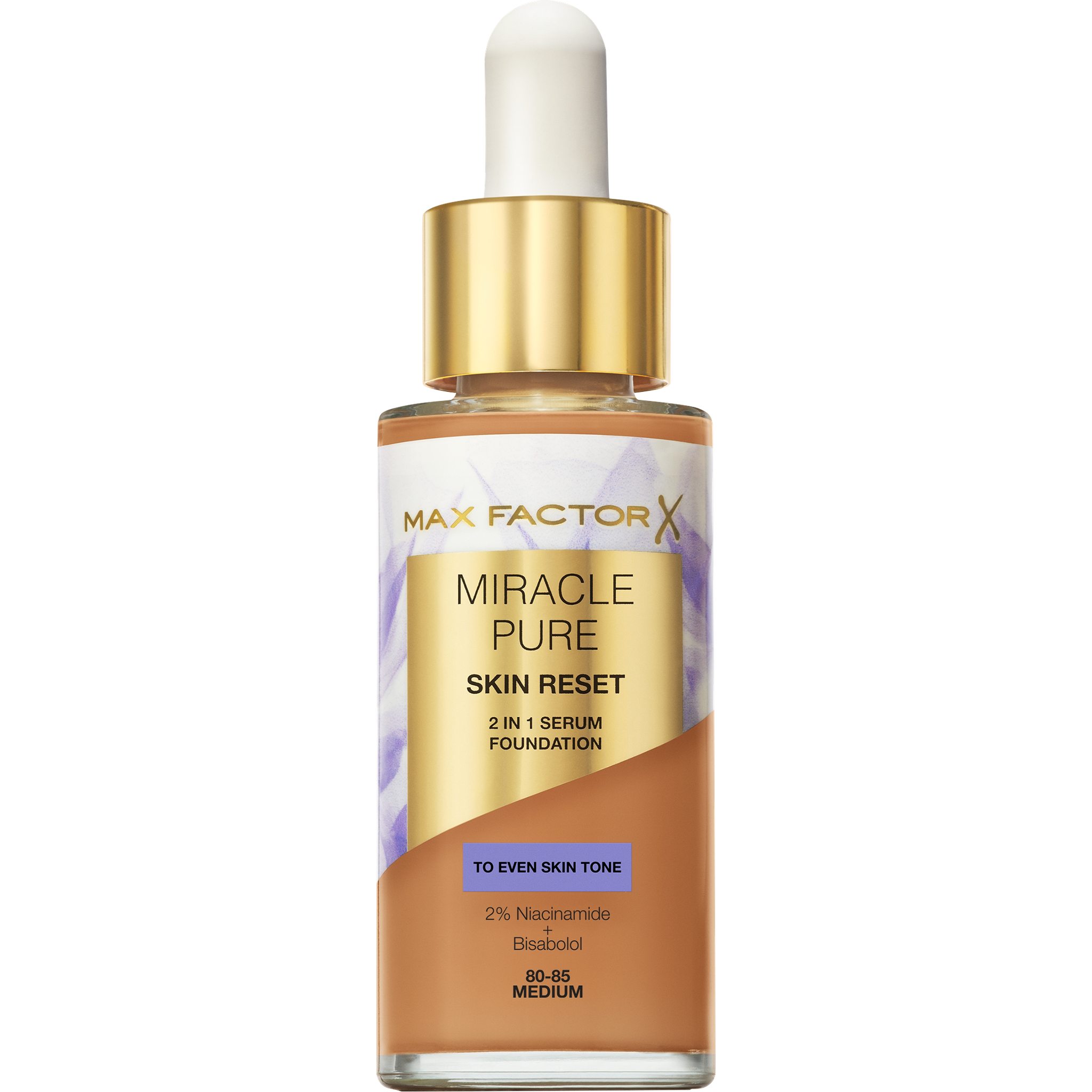 Max Factor Miracle Pure Serum Foundation 80-85 Medium 30 ML