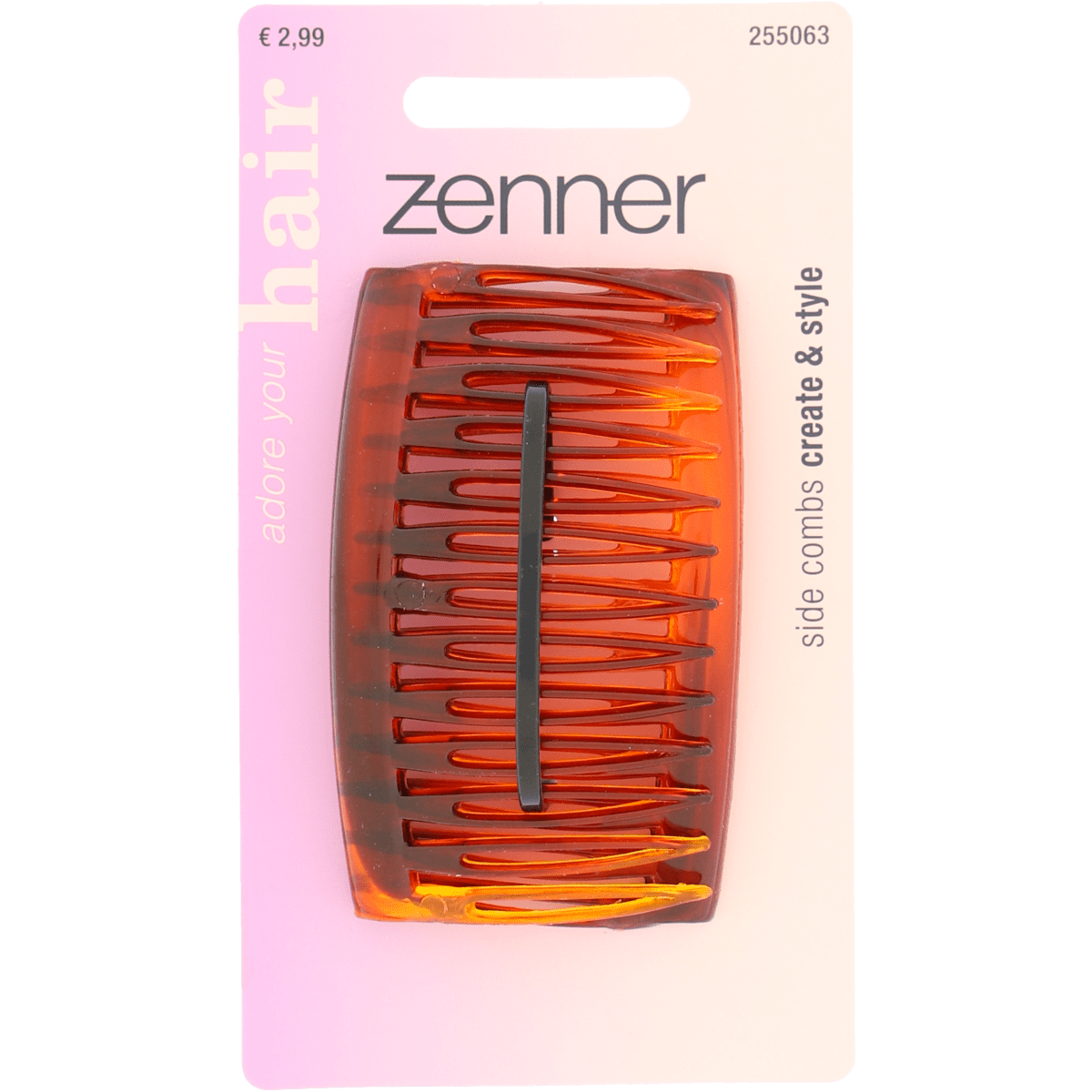 Zenner Zijkammen Bruin 2x