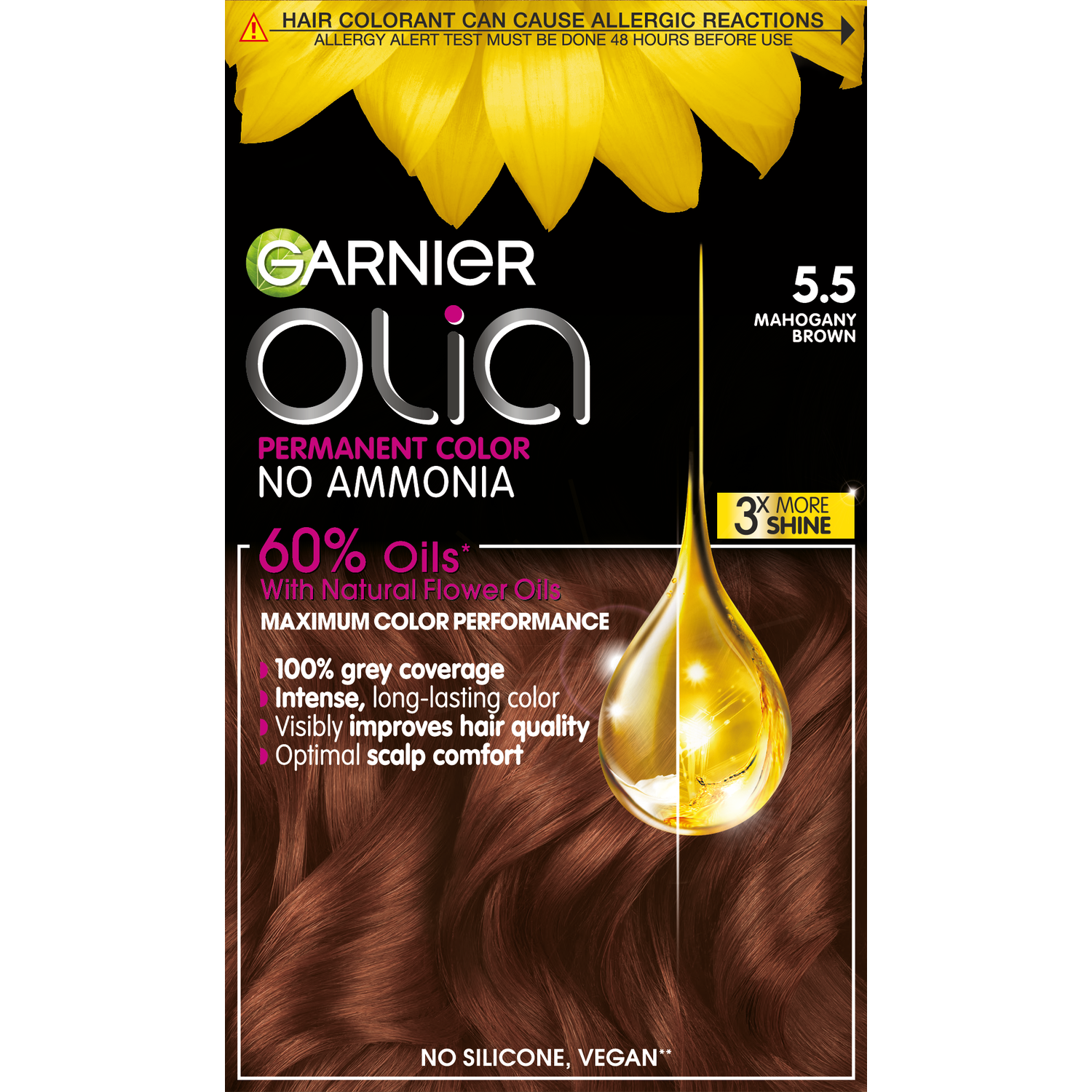 Garnier Olia Mahonie Lichtbruin 5.5 Permanent Zonder Ammoniak