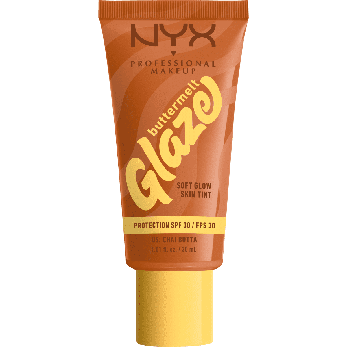 NYX Professional Makeup Buttermelt Glaze Skin Tint SPF30 5 Chai Butta