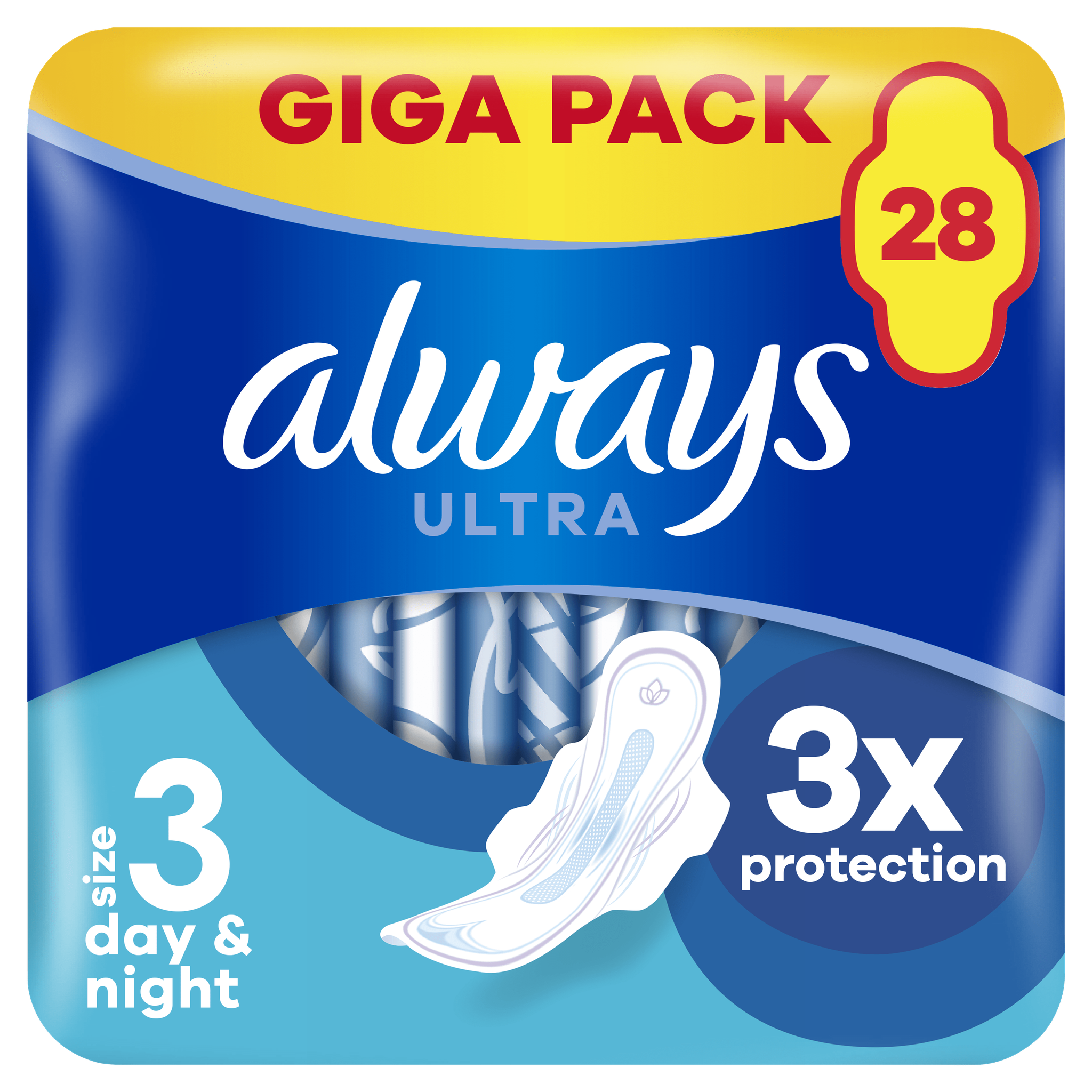 Always Maandverband Ultra Long Plus Wings Giga Pack 28 stuks