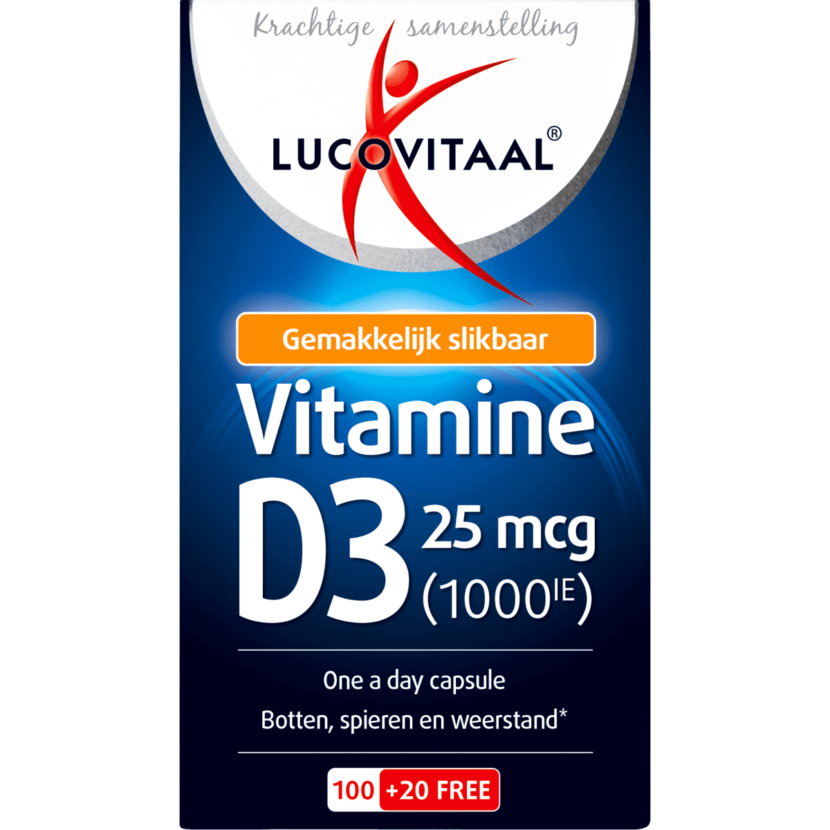 Lucovitaal Vitamine D3 25 Capsules 120 | Etos