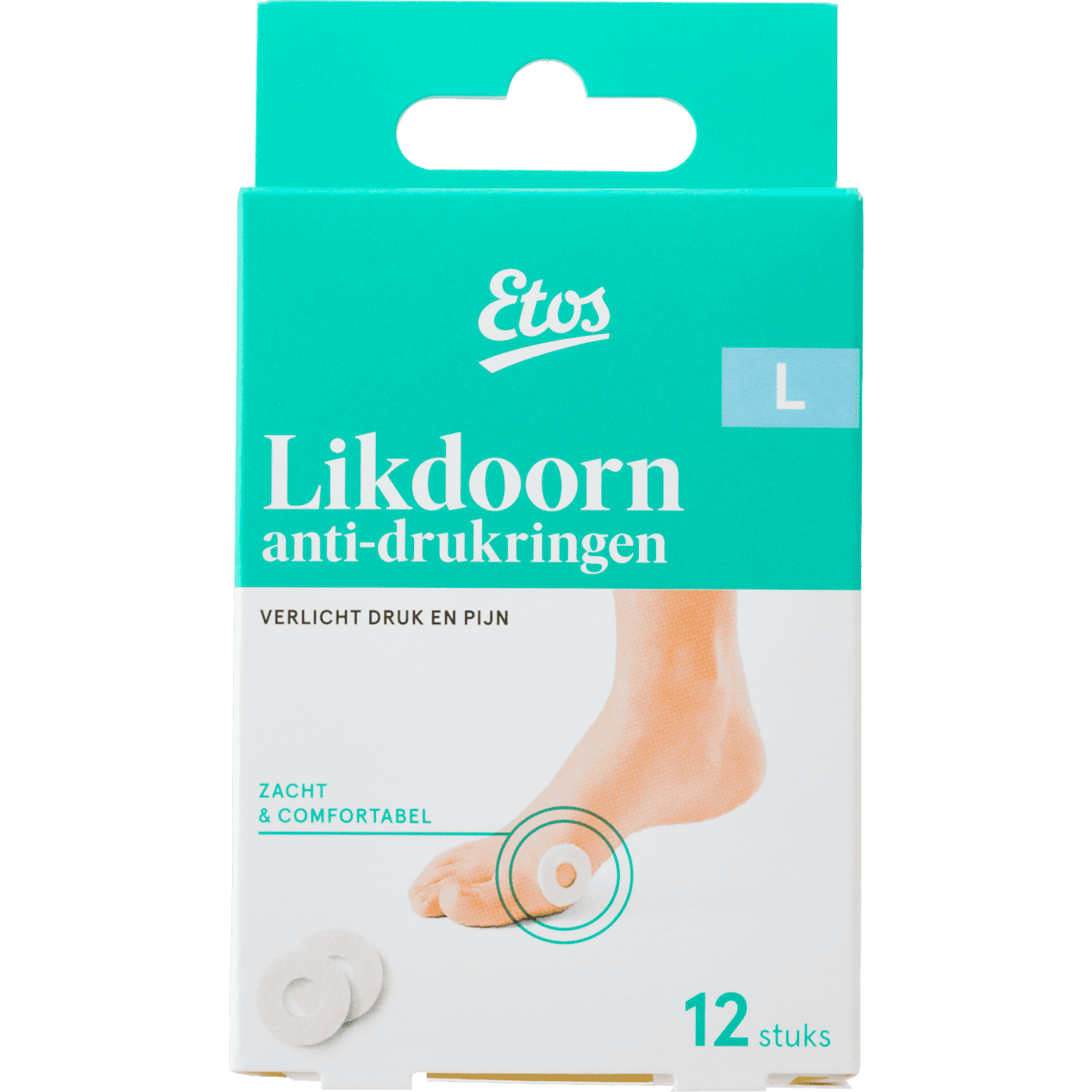 Etos Likdoorn Anti-Drukringen Large 12 stuks