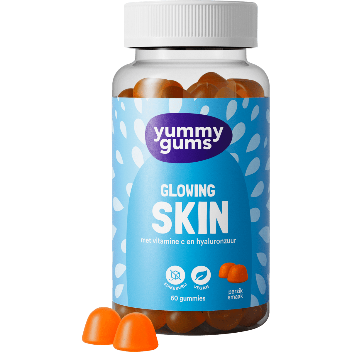 Yummygums Glowing Skin Gummies Suikervrij 60 stuks