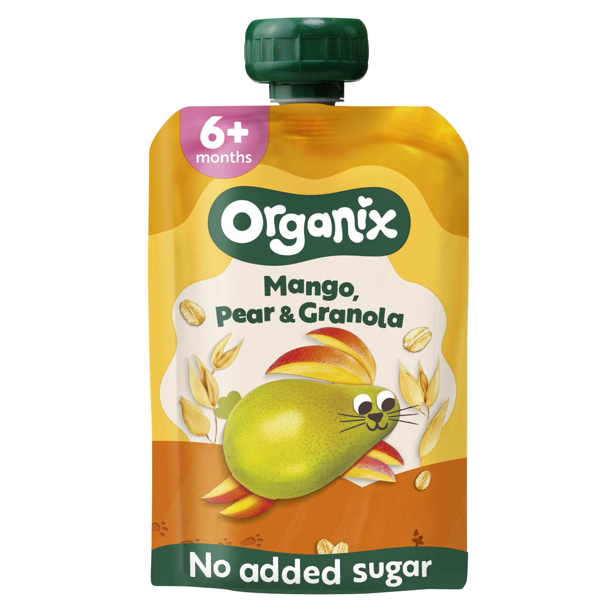 Organix Bio Knijpfruit Mango Peer Granola 6+ Maanden 100 gram