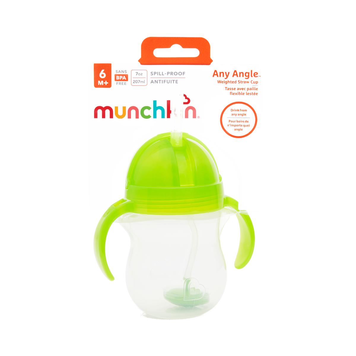 Munchkin Click Lock Tip & Sip Rietjesbeker Groen 207 ML