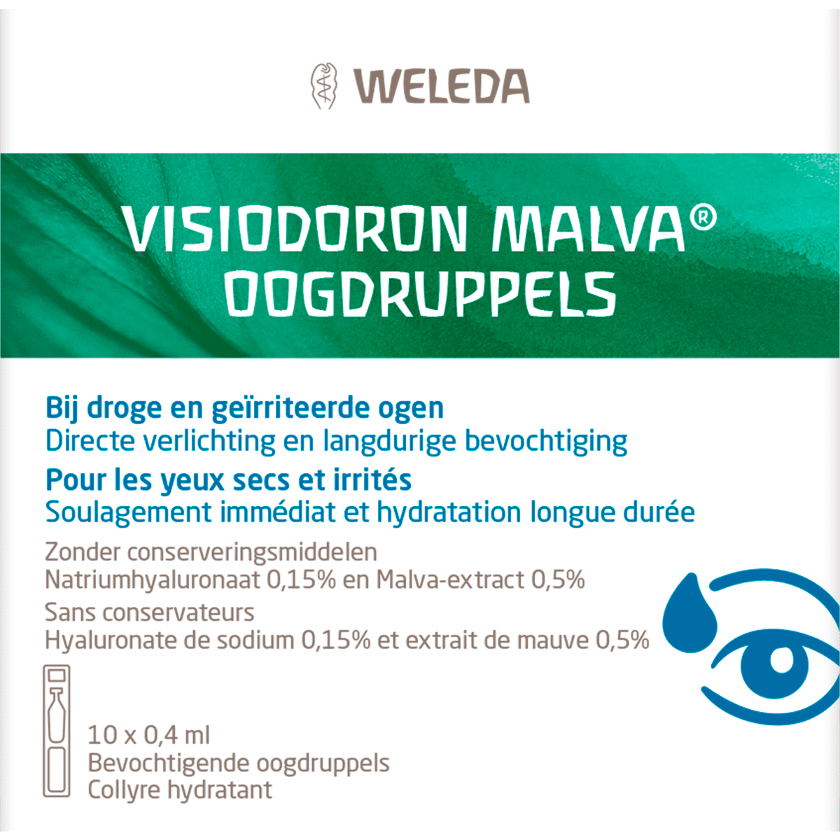 WELEDA Visiodoron Malva Oogdruppels Ampullen 0,4 ML