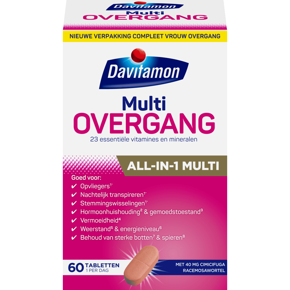 Davitamon All-In-1 Multi Overgang Tabletten 60 stuks