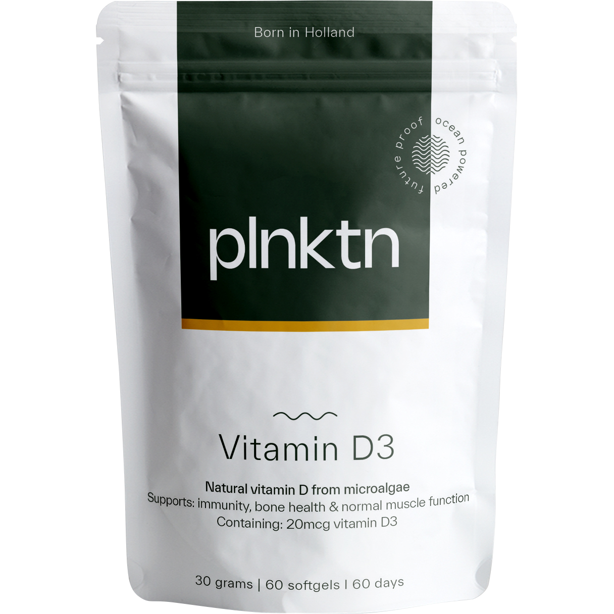 Plnktn Algenolie Vitamine D3 60 stuks
