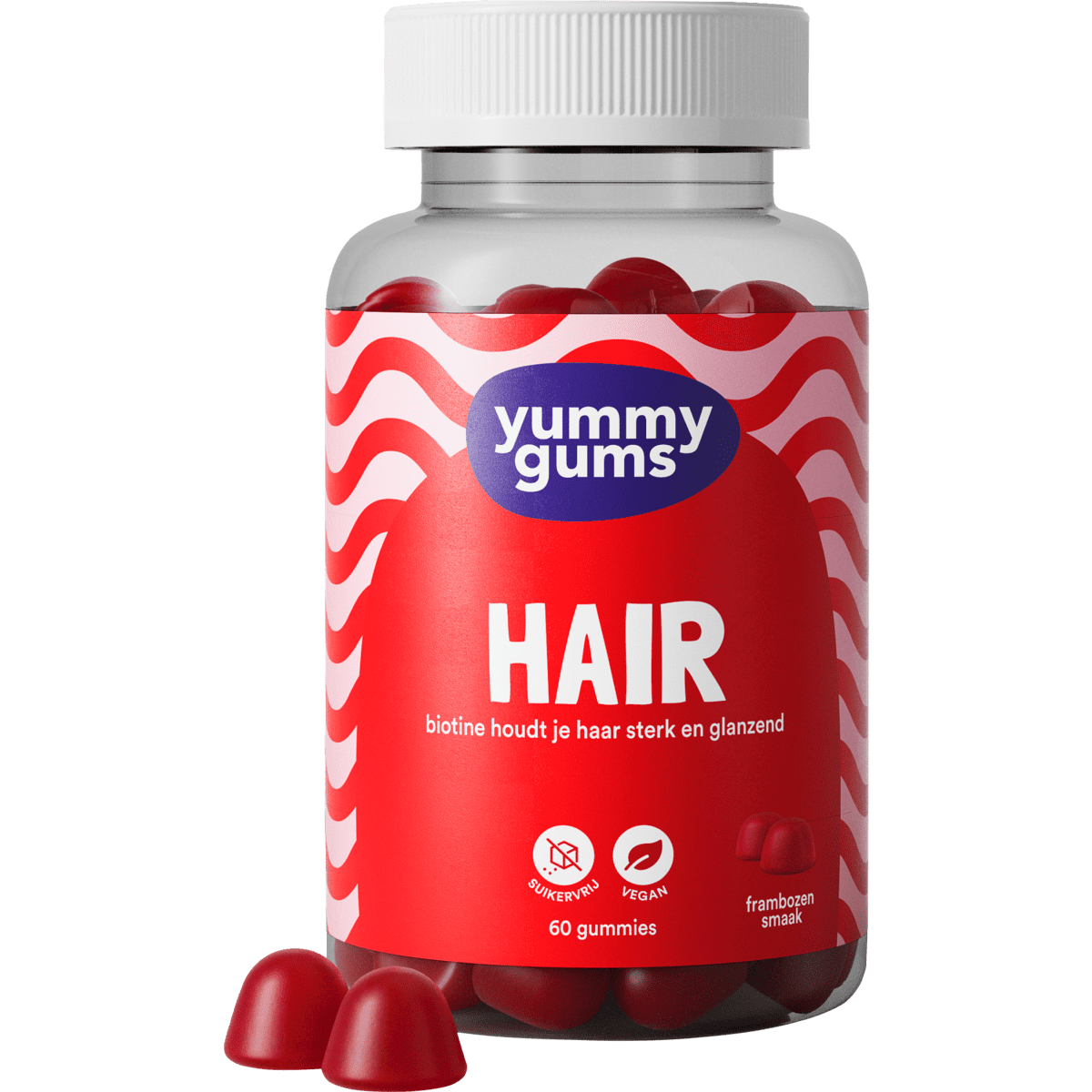 Yummygums Hair Suikervrij 60 stuks