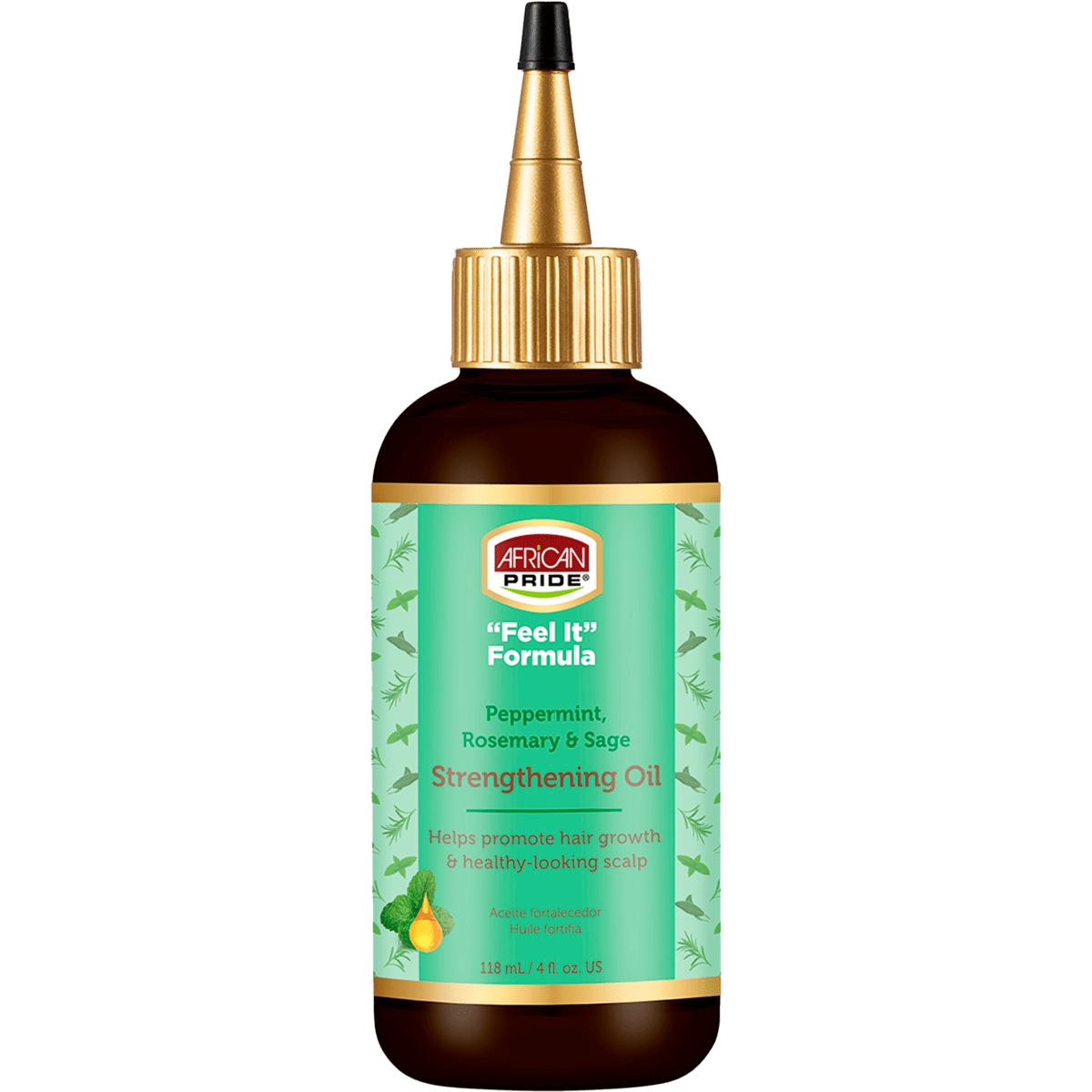 African Pride Peppermint, Rosemary en Sage Versterkende Olie 118 ML