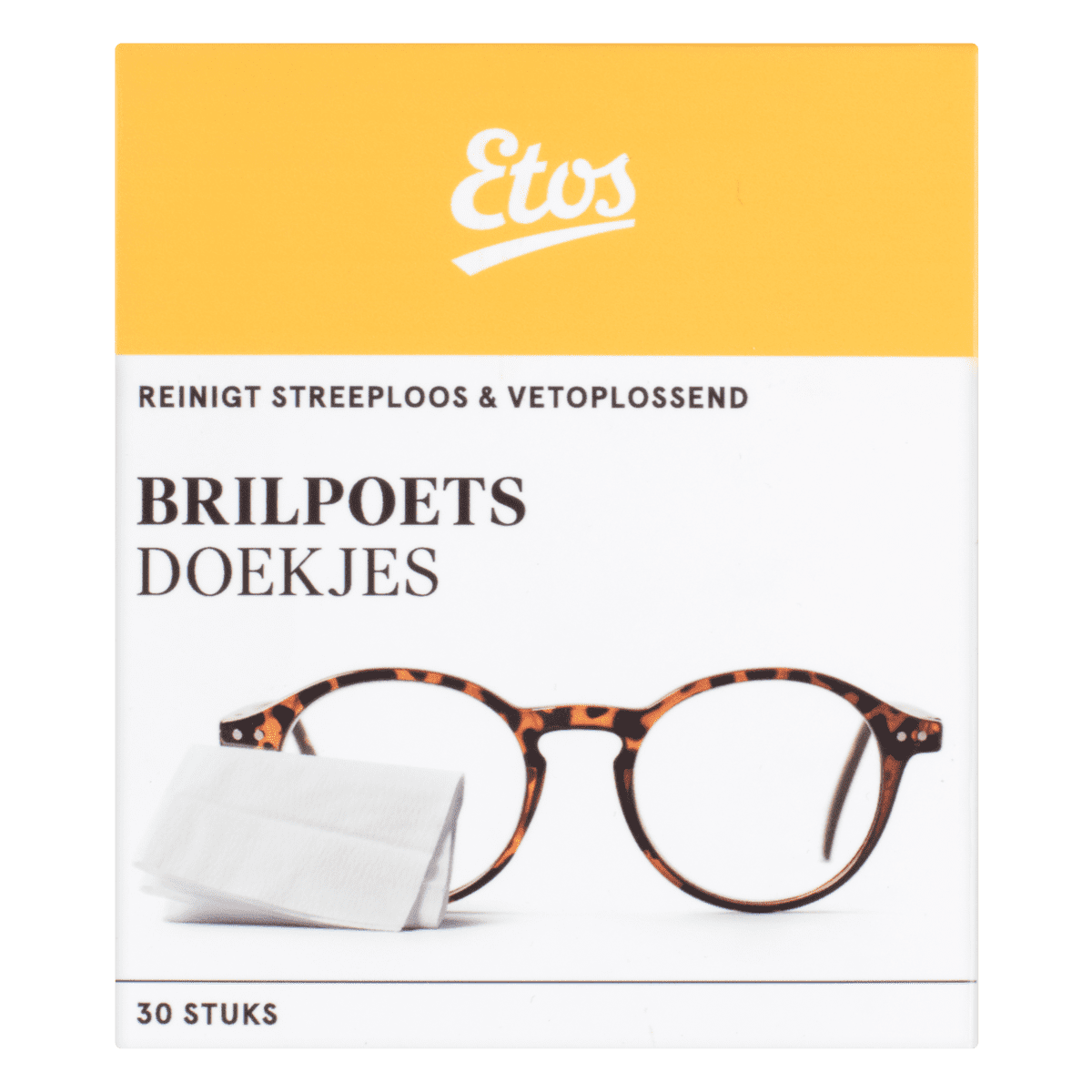 Etos Brilpoetsdoekjes 30 stuks