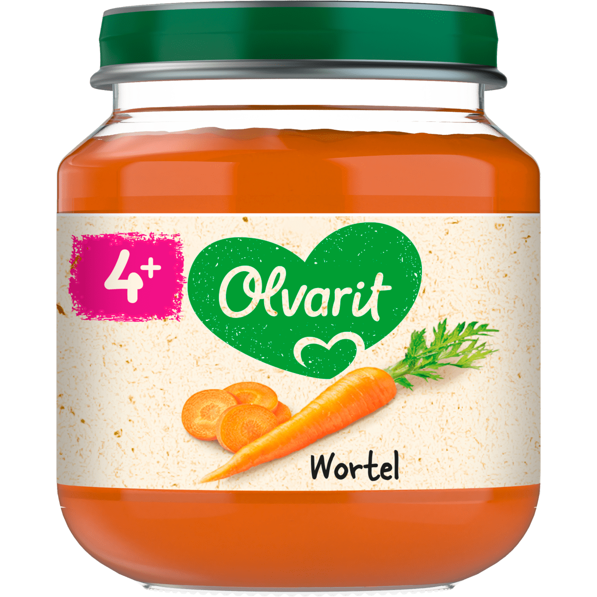 Olvarit Wortel 4+ Maanden 125 gram
