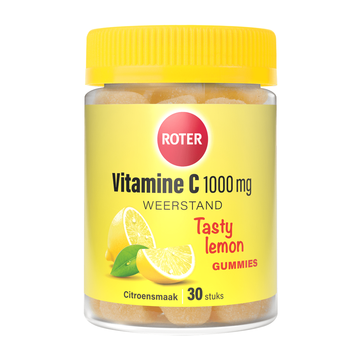 Roter Vitamine C 1000 MG Tasty Lemon Gummies 30 stuks