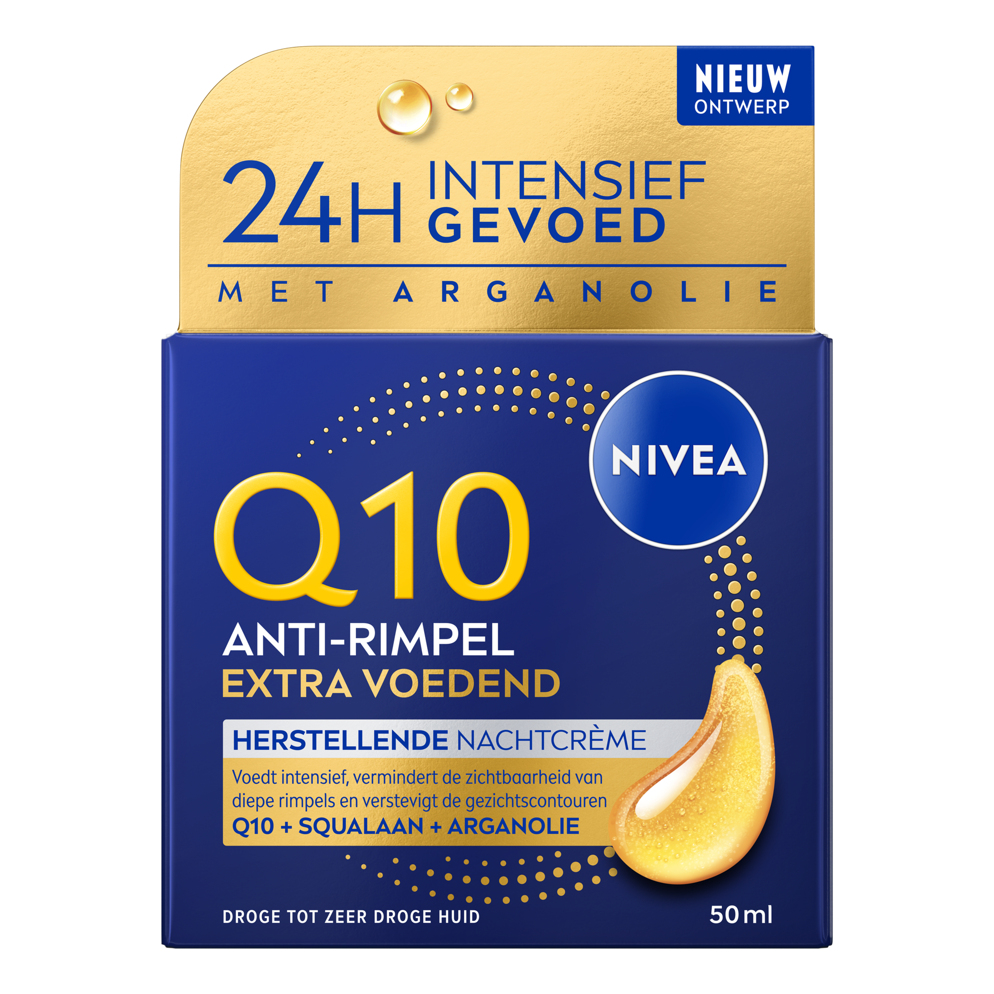 NIVEA Q10 Power Anti-Rimpel Extra Voedend Herstellende Nachtcrème 50 ML