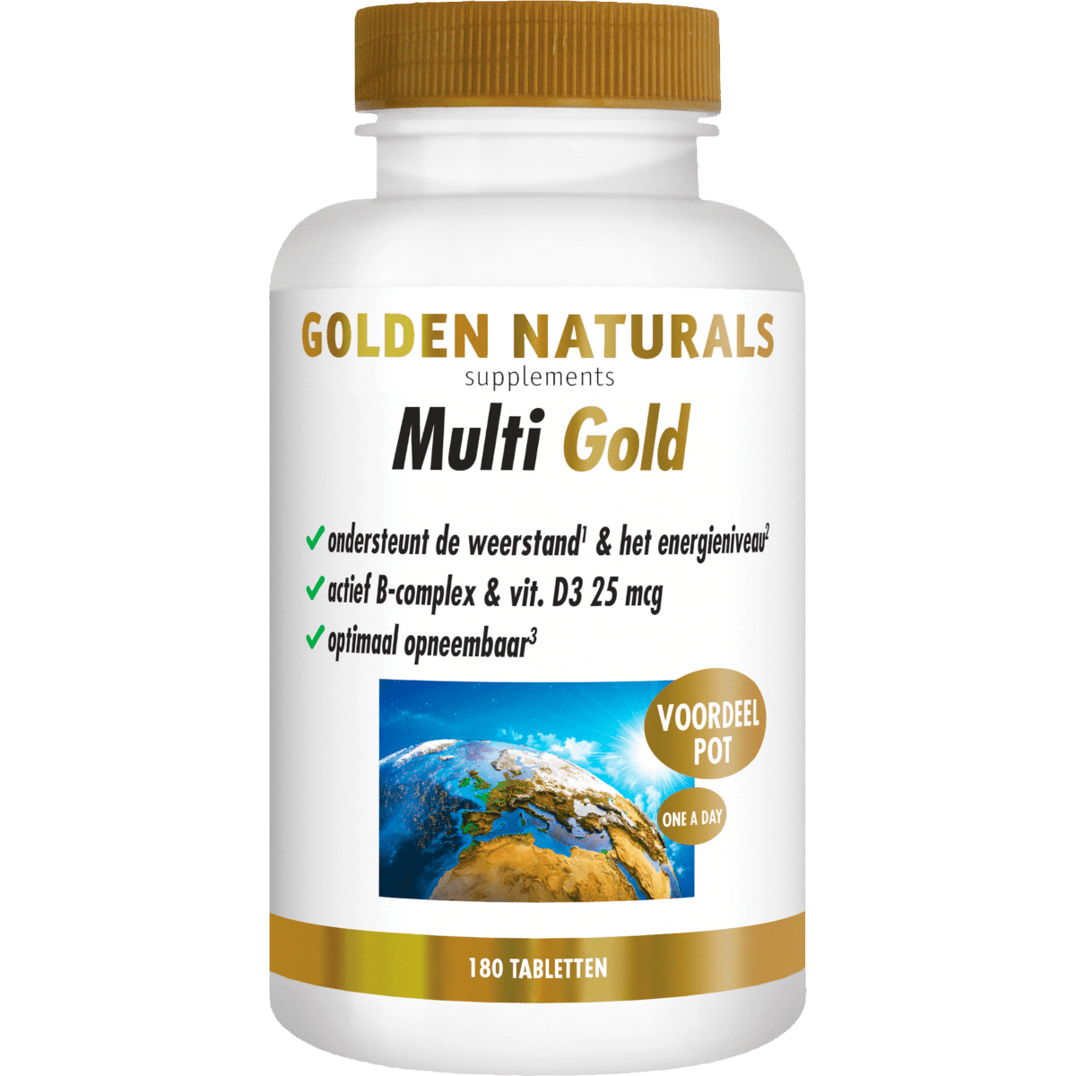 Golden Naturals Multi Gold Voordeelpot Tabletten 180 stuks