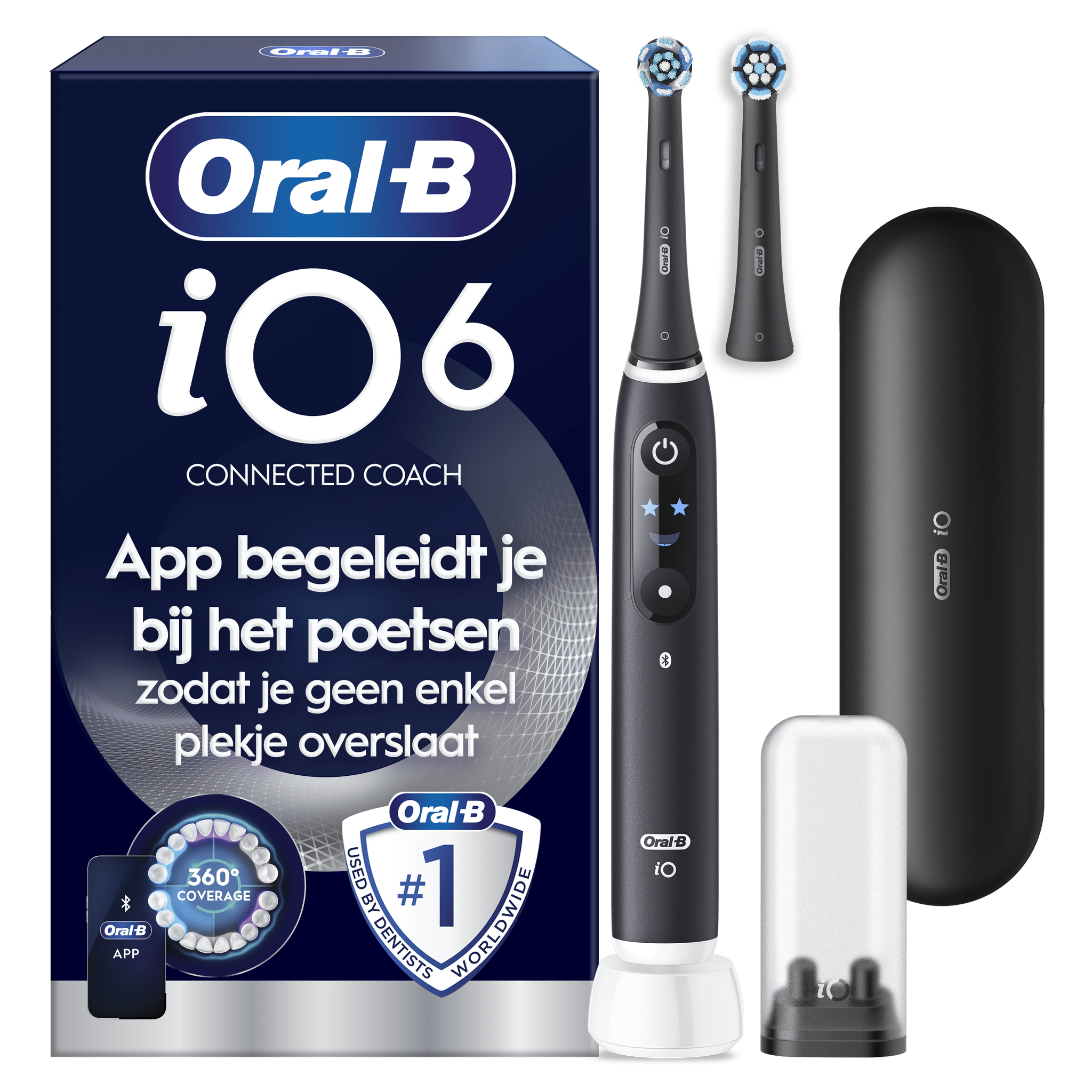 Oral-B iO 6N Zwart Elektrische Tandenborstel