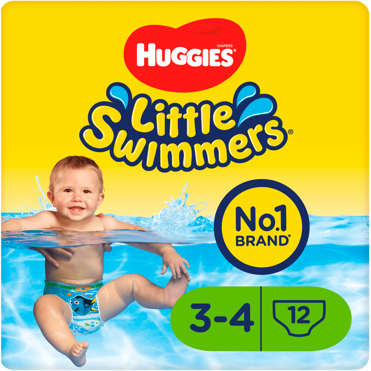 Huggies Little Swimmers Zwemluiers Maat 3-4 Small 7-15 kg 12 stuks