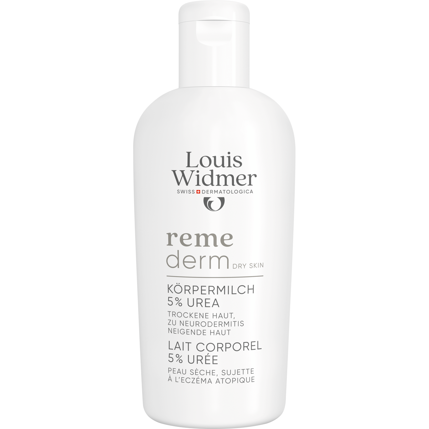 Louis Widmer Remederm Lichaamsmelk 5 % Ureum Zonder Parfum 200ML