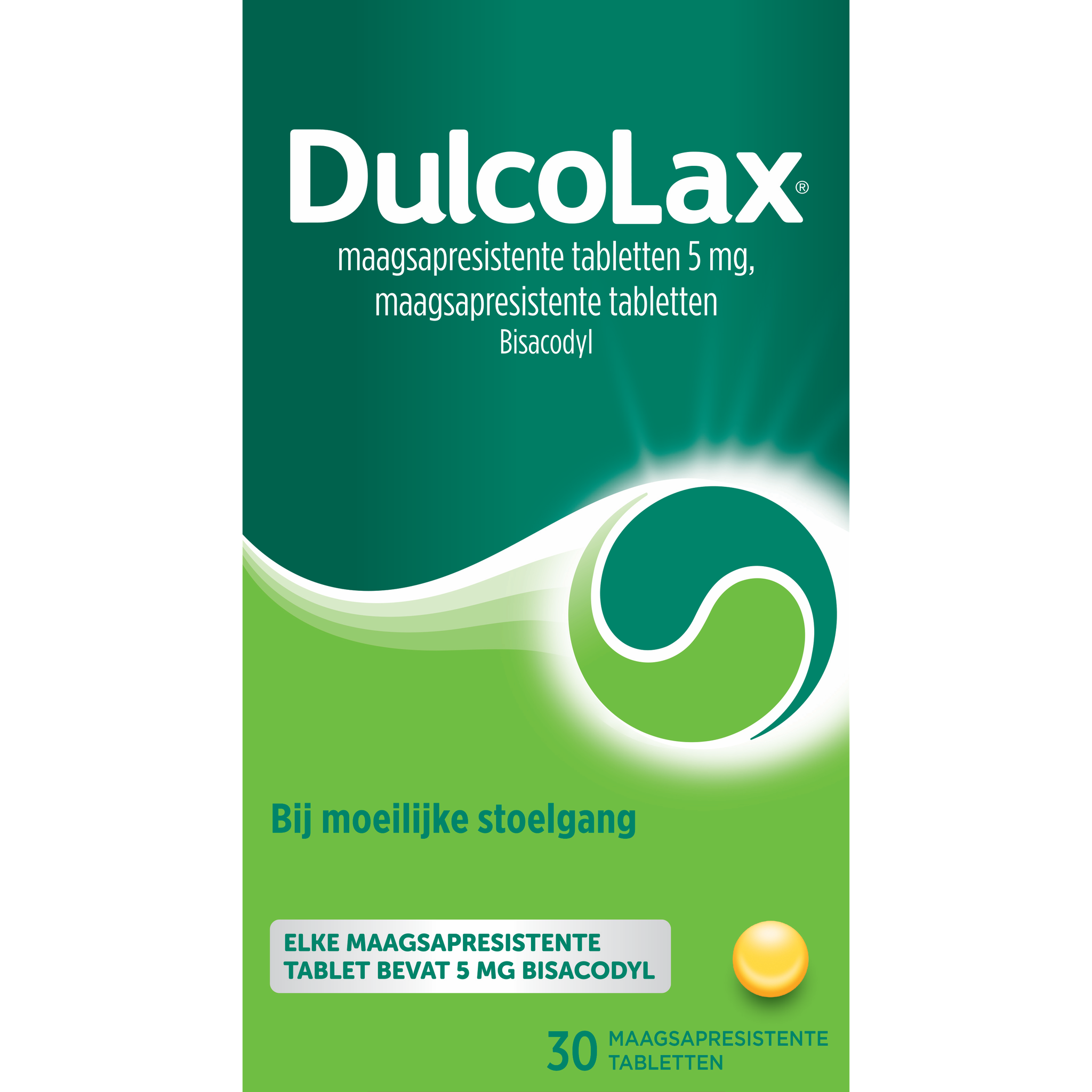 Dulcolax Bisacodyl 5 MG Omhulde Tabletten 30 stuks