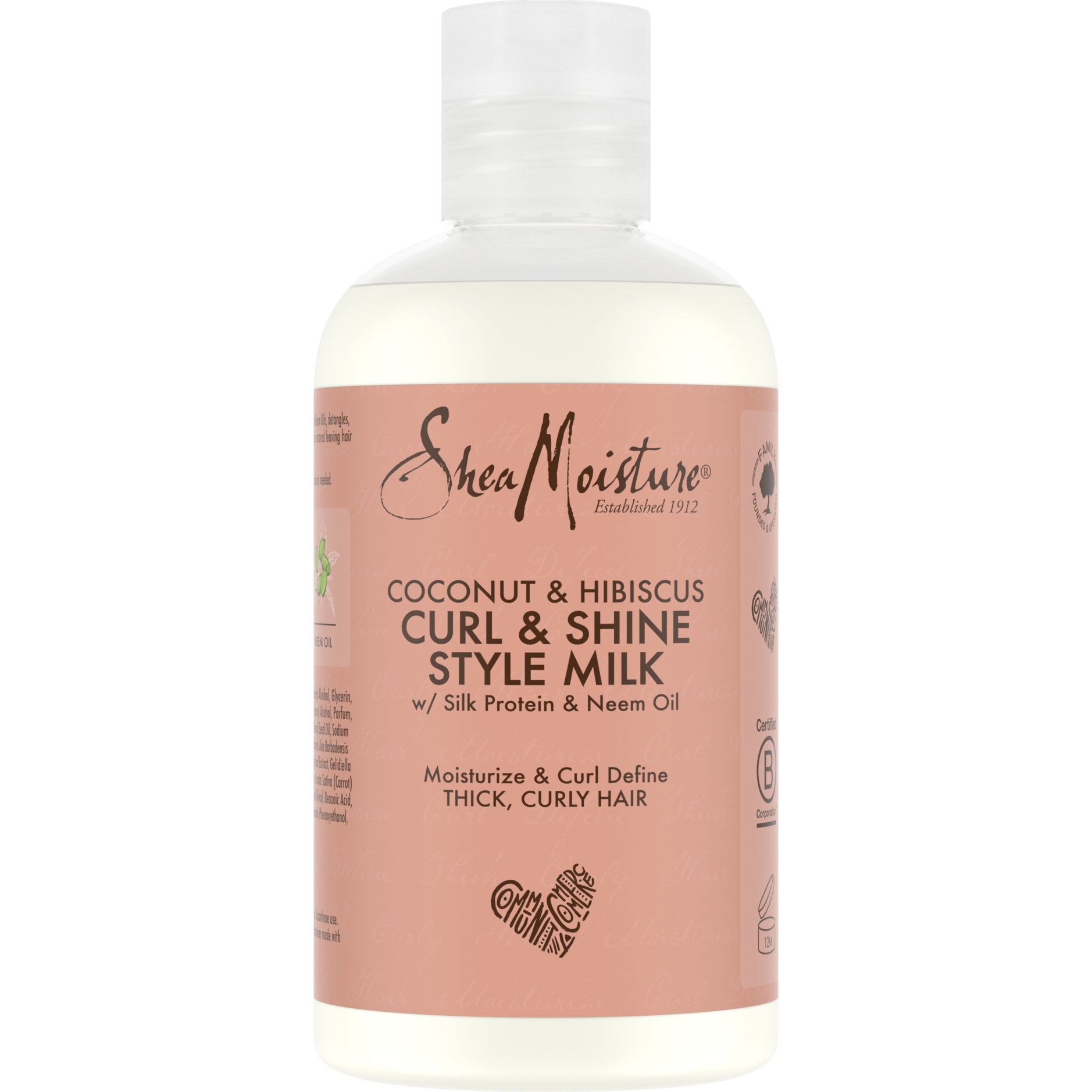 Shea Moisture Coconut Hibiscus Curl & Shine Style Milk 237 Ml
