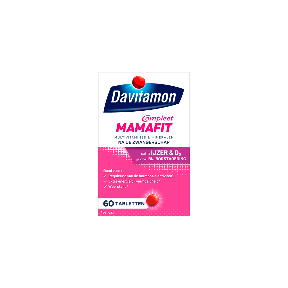Davitamon Compleet Mamafit na Zwangerschap Tabletten 60 stuks