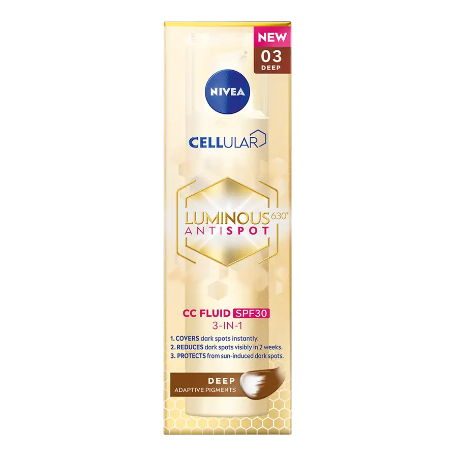 NIVEA Cellular Luminous630 CC Fluid SPF30 Deep 40 ML