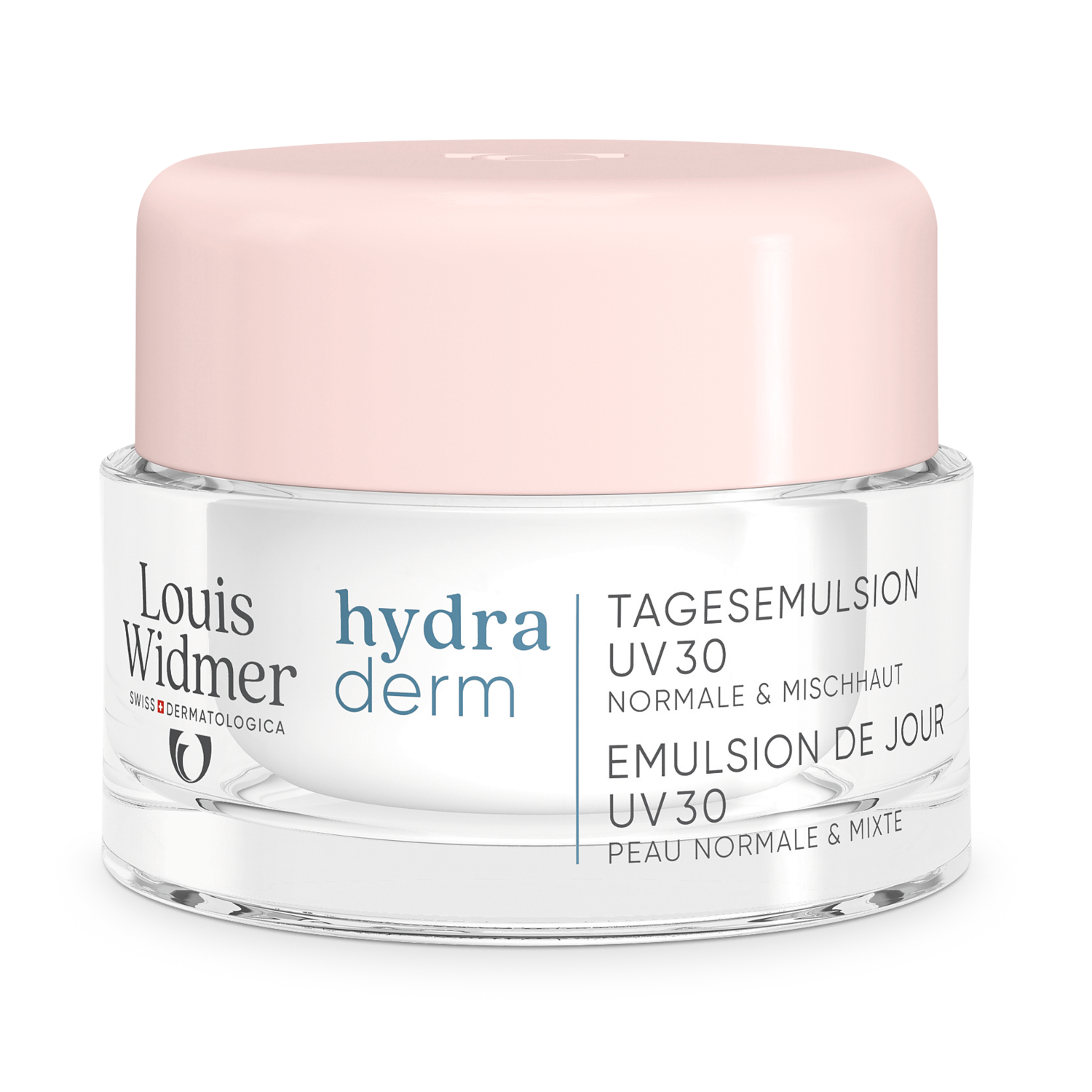 Louis Widmer Hydraderm Dagemulsie UV SPF30 Zonder Parfum 50 ML
