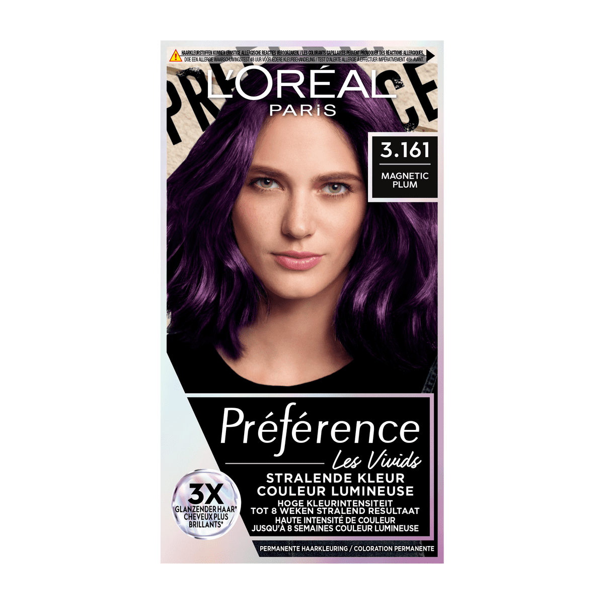 L'Oréal Paris Préférence Haarverf 3.161 Les Vivids Magnetic Plum