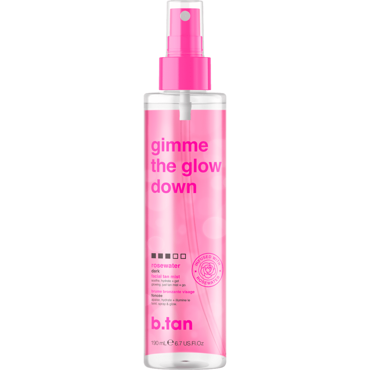 b. Tan Gimme the glow down face & body mist